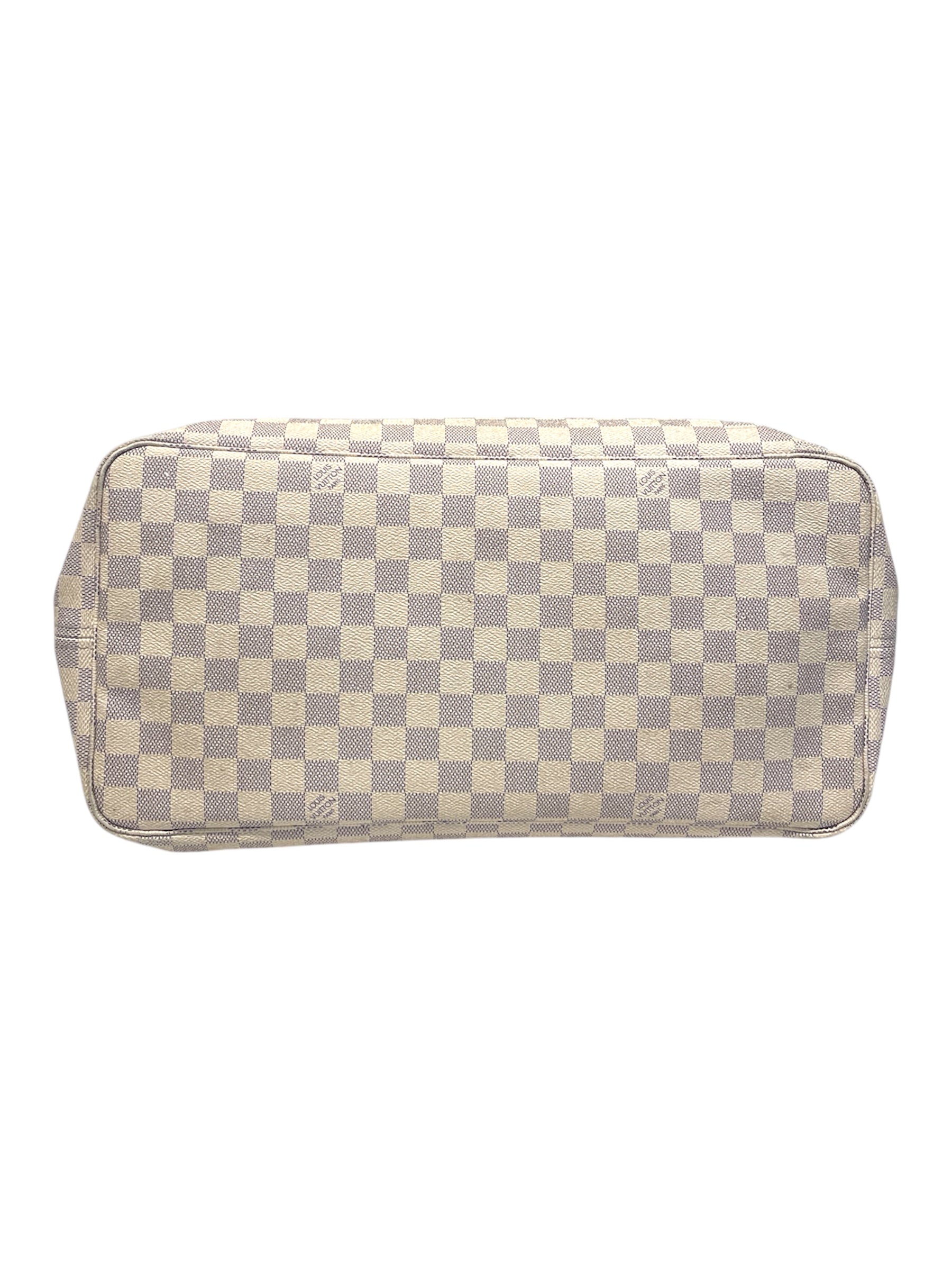 LOUIS VUITTON/Tote Bag/Border/Leather/CRM/Large Neverfull view 3