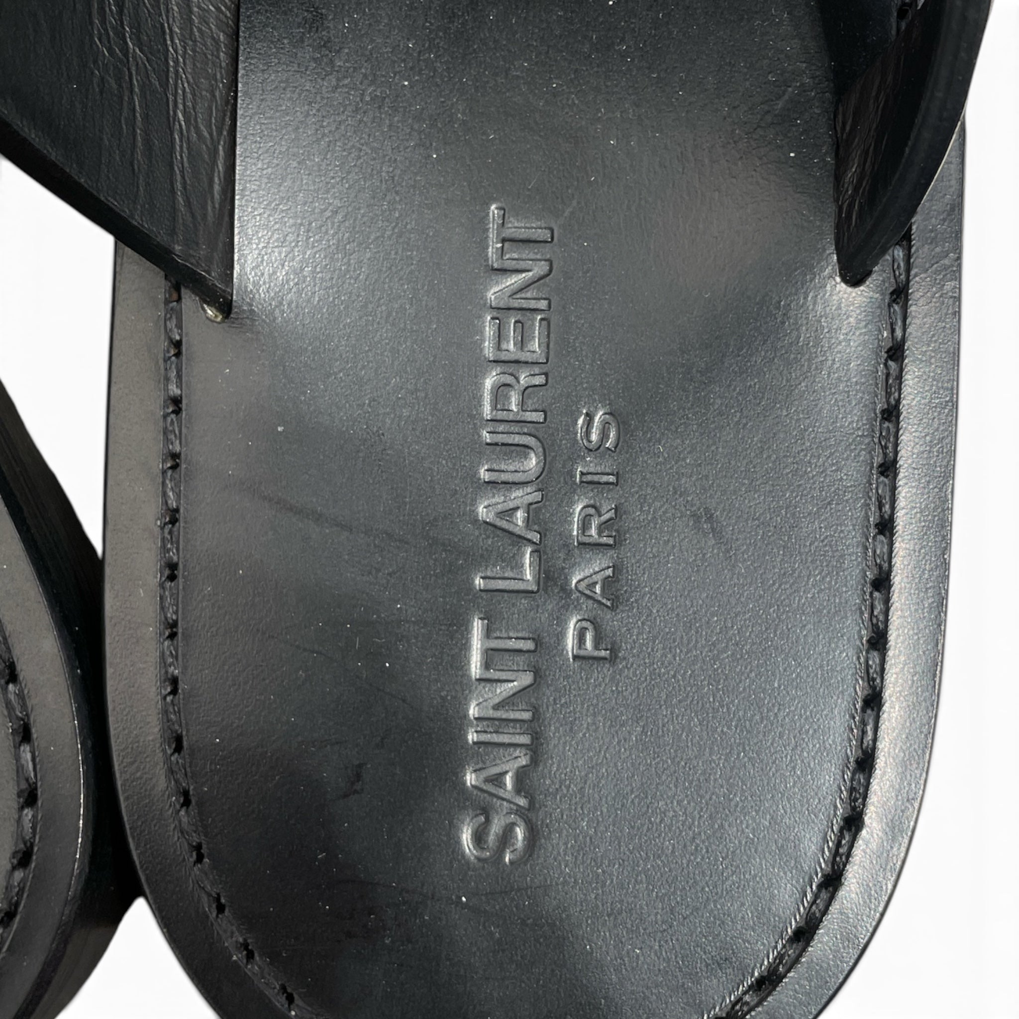 YVES SAINT LAURENT/Sandals/EU 42.5/Leather/BLK/CULVER view 3