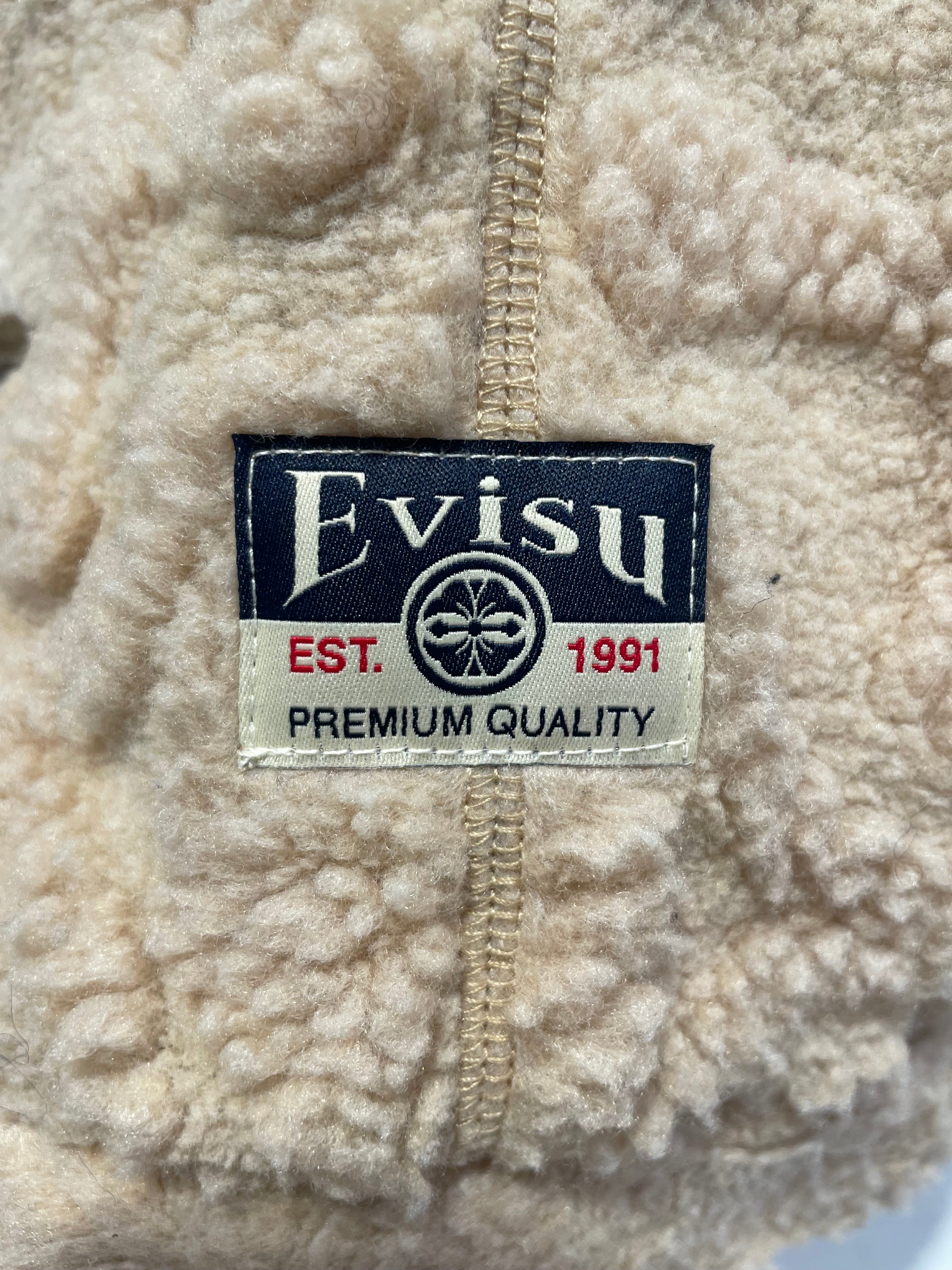 EVISU/Fleece Jkt/XXL/Polyester/CRM/JACQUARD FLUFFY view 4