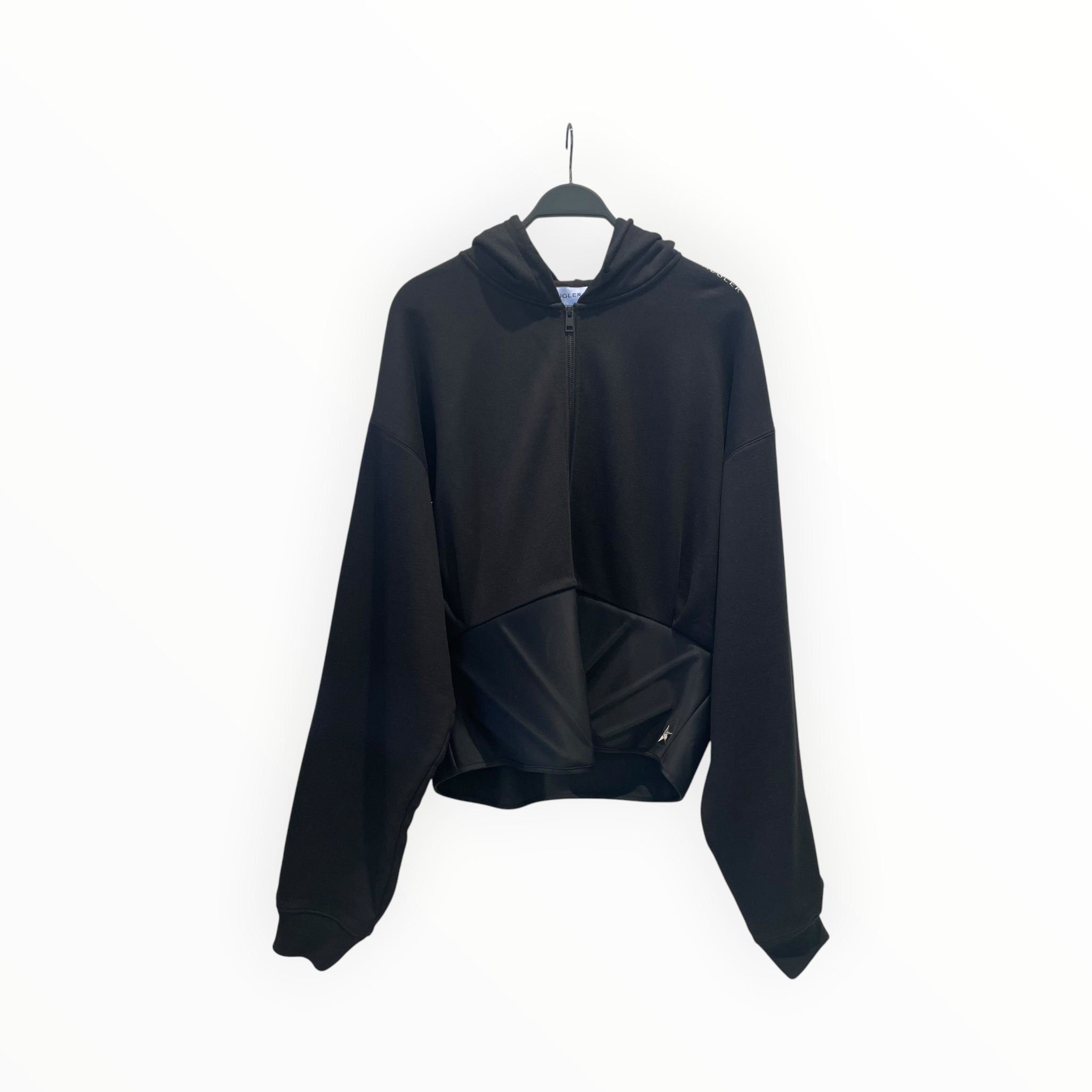 MUGLER/Tailored Jkt/XXL/Cotton/BLK/H&M Mugler Corset Hoodie view 1
