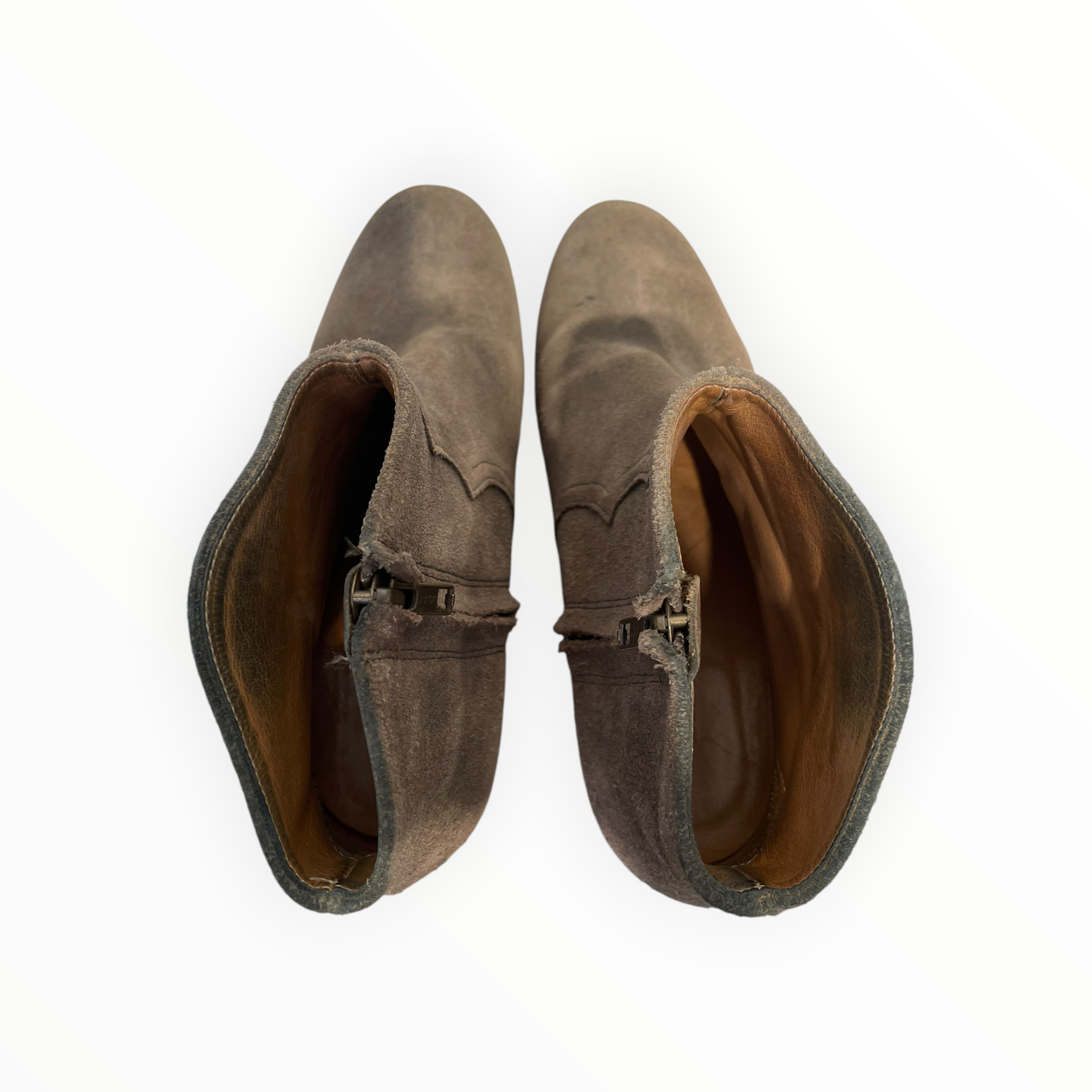 ISABEL MARANT/Ankle Boots/EU 38/Suede/GRY/western ankle boot view 3