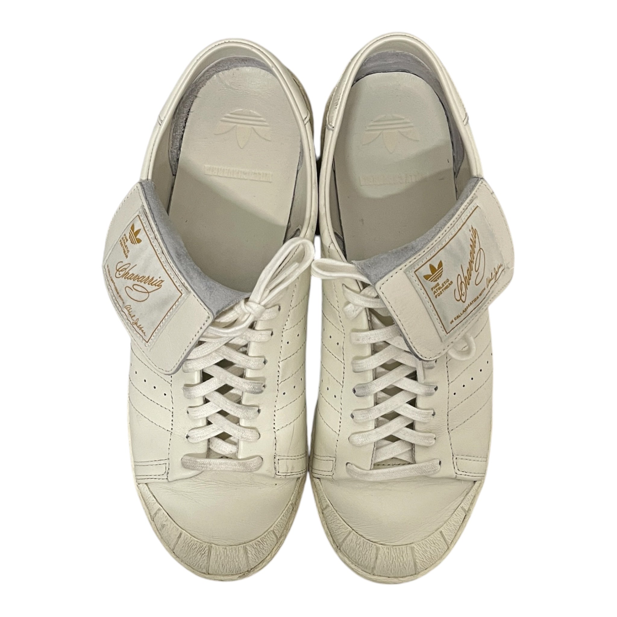 WILLY CHAVARRIA/adidas/Low-Sneakers/US 11/Faux Leather/WHT/JABBAR LO OFF WHITE/GLD view 3