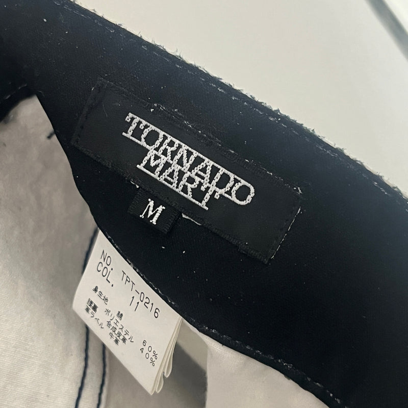 TORNADO MART/Wide Leg Pants/M/Animal Pattern/Cotton/BLK/