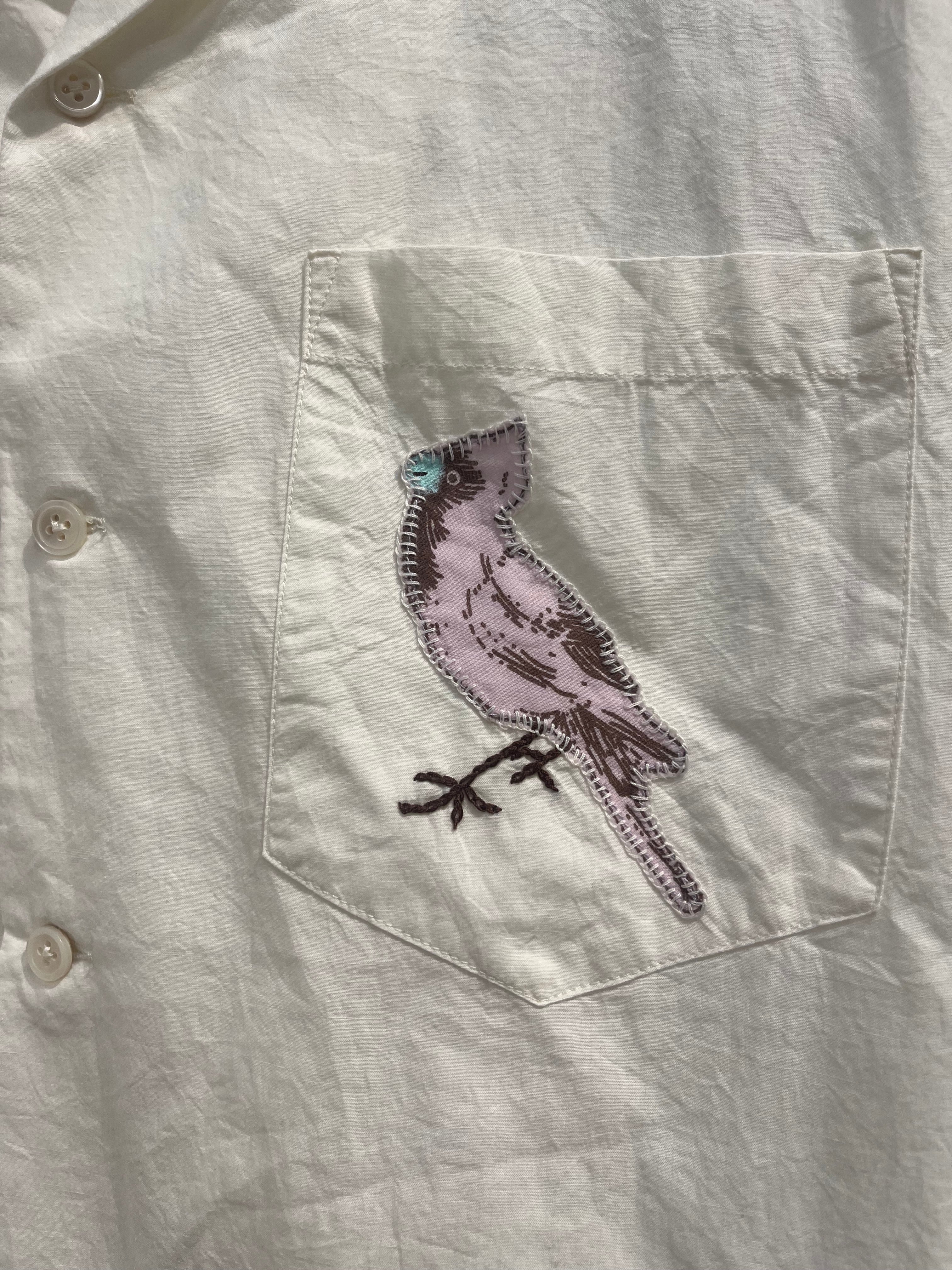 BODE/SS Shirt/L/Cotton/WHT/BIRD ON CHEST view 5