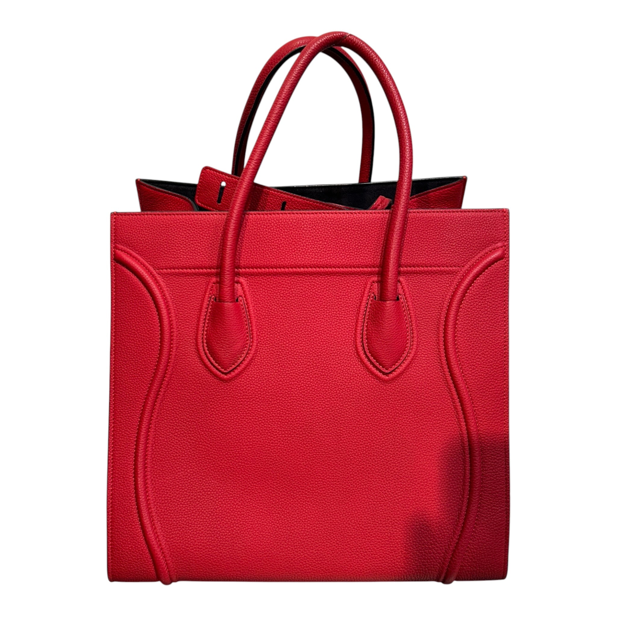 CELINE/Luggage/Leather/RED/luggage mini red view 2