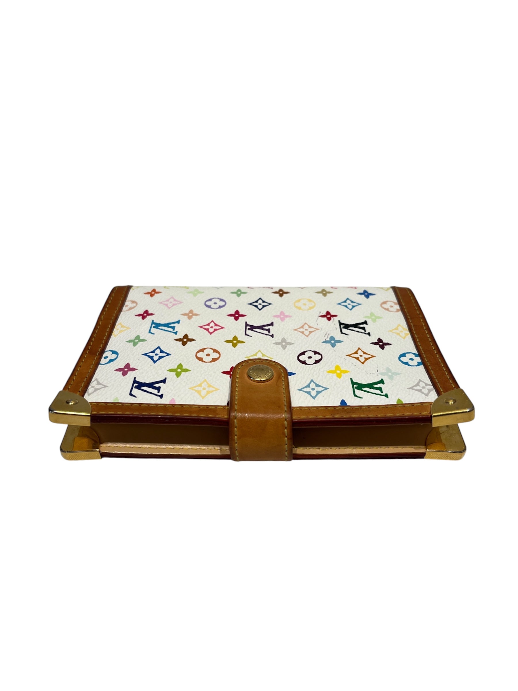 LOUIS VUITTON/Wallet/Monogram/Leather/WHT/T.MURAKAMI AGENDA PLANNER view 3