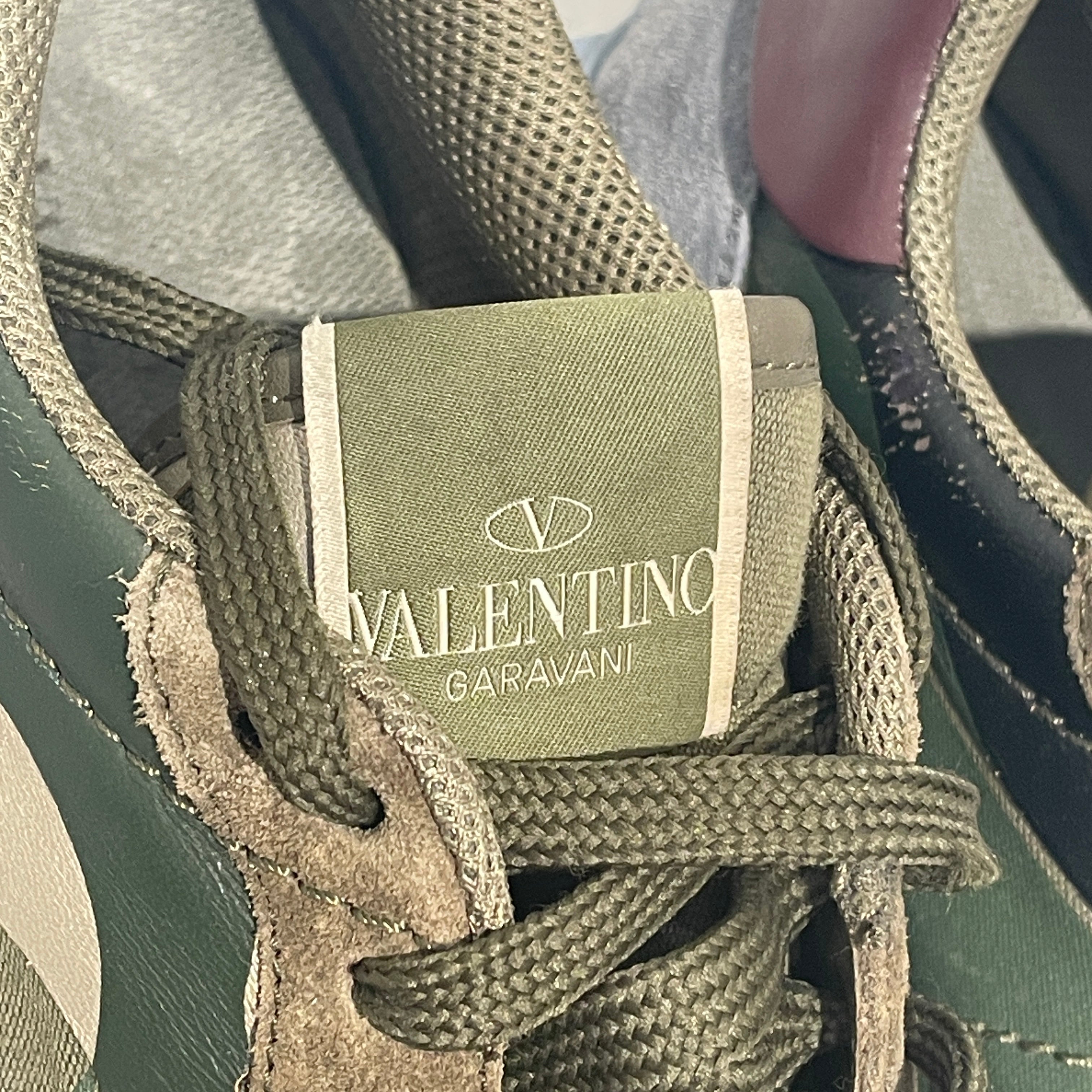 VALENTINO/Low-Sneakers/US 10/Camouflage/Leather/GRN/ view 4