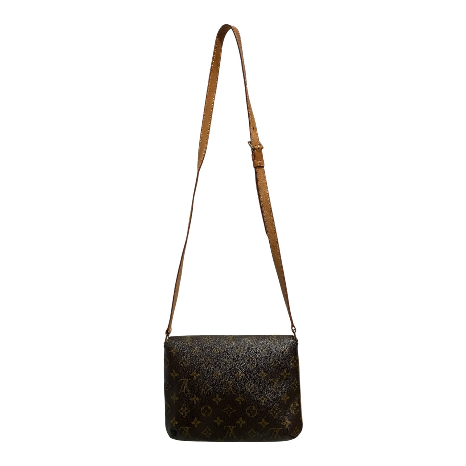 LOUIS VUITTON/Cross Body Bag/Monogram/Cotton/BRW/MUSSETTE TANGO view 2