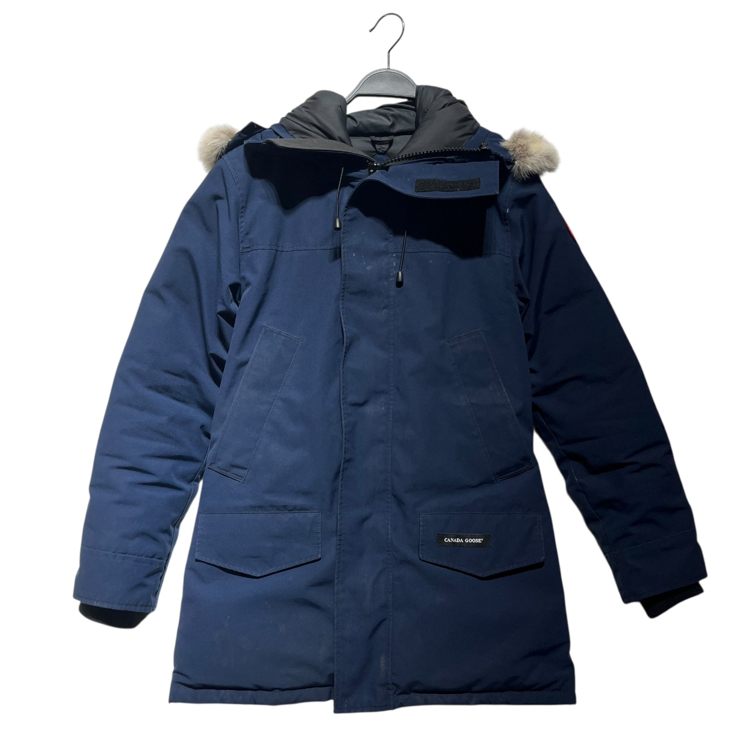 CANADA GOOSE/Coat/S/Cotton/NVY/FUR HOOD DETAIL view 1