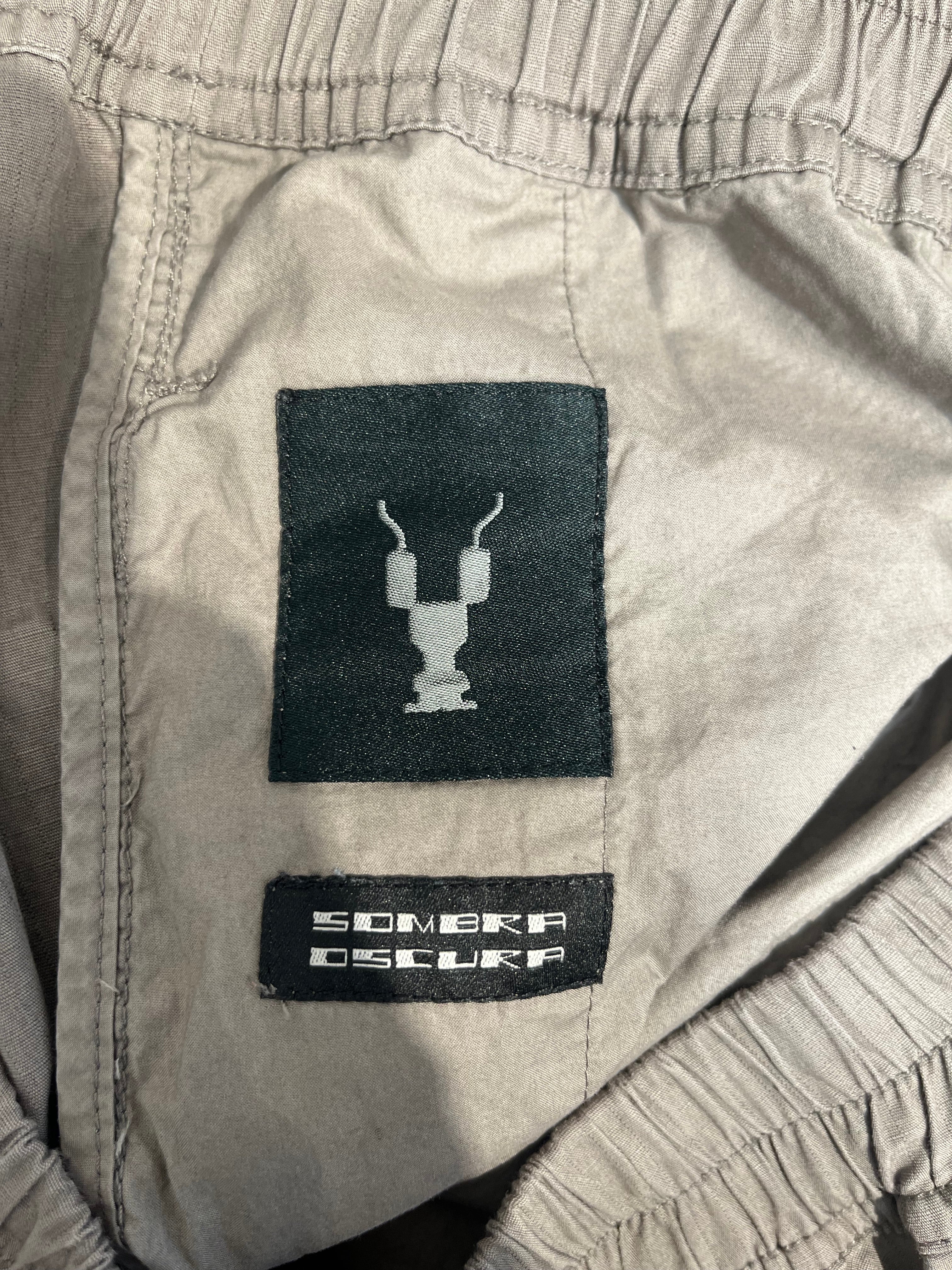 RICK OWENS DRKSHDW/Cargo Pants/M/Cotton/GRY/silky pockets view 3