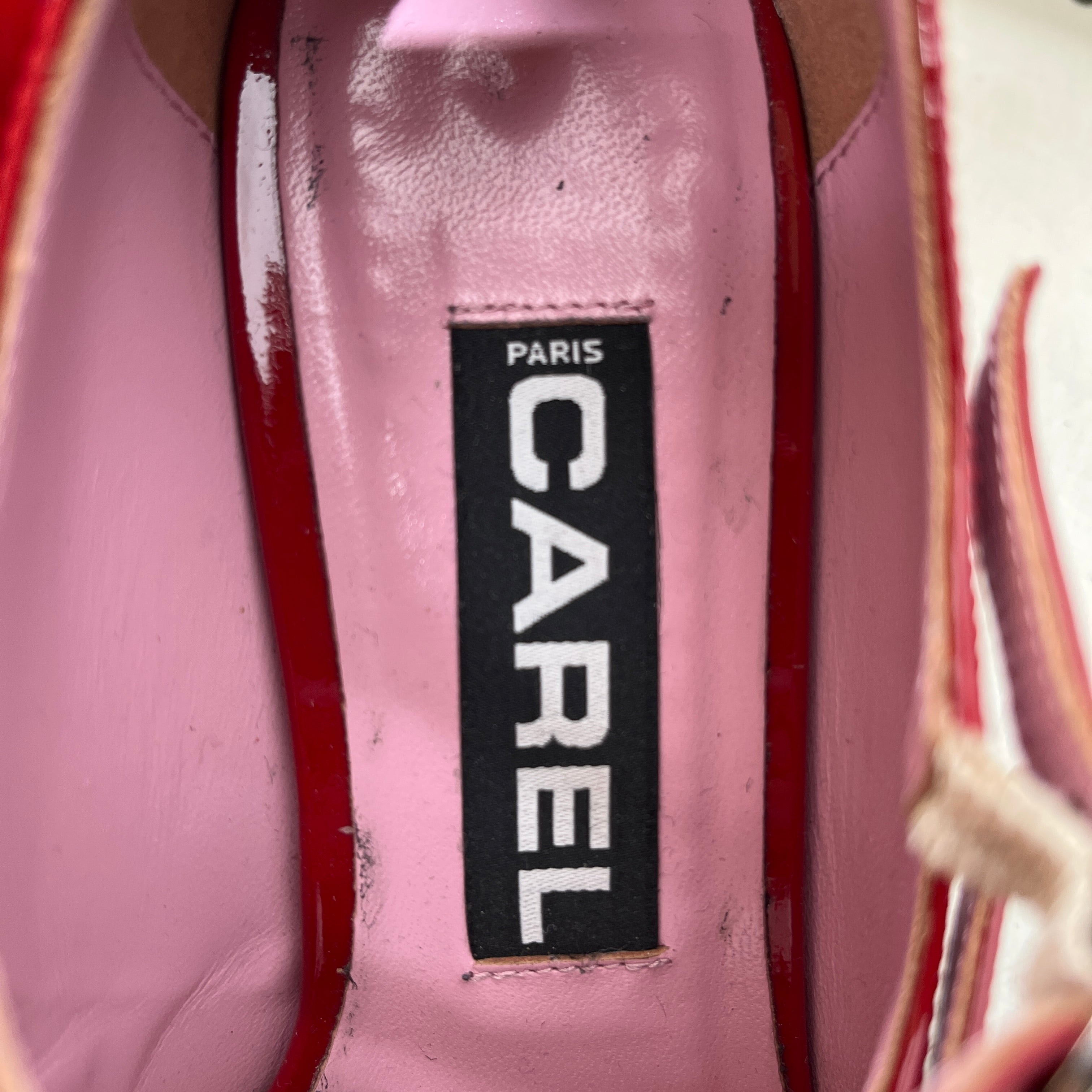 Carel Paris/Heels/US 6/Leather/RED/Double Strap Heel view 3