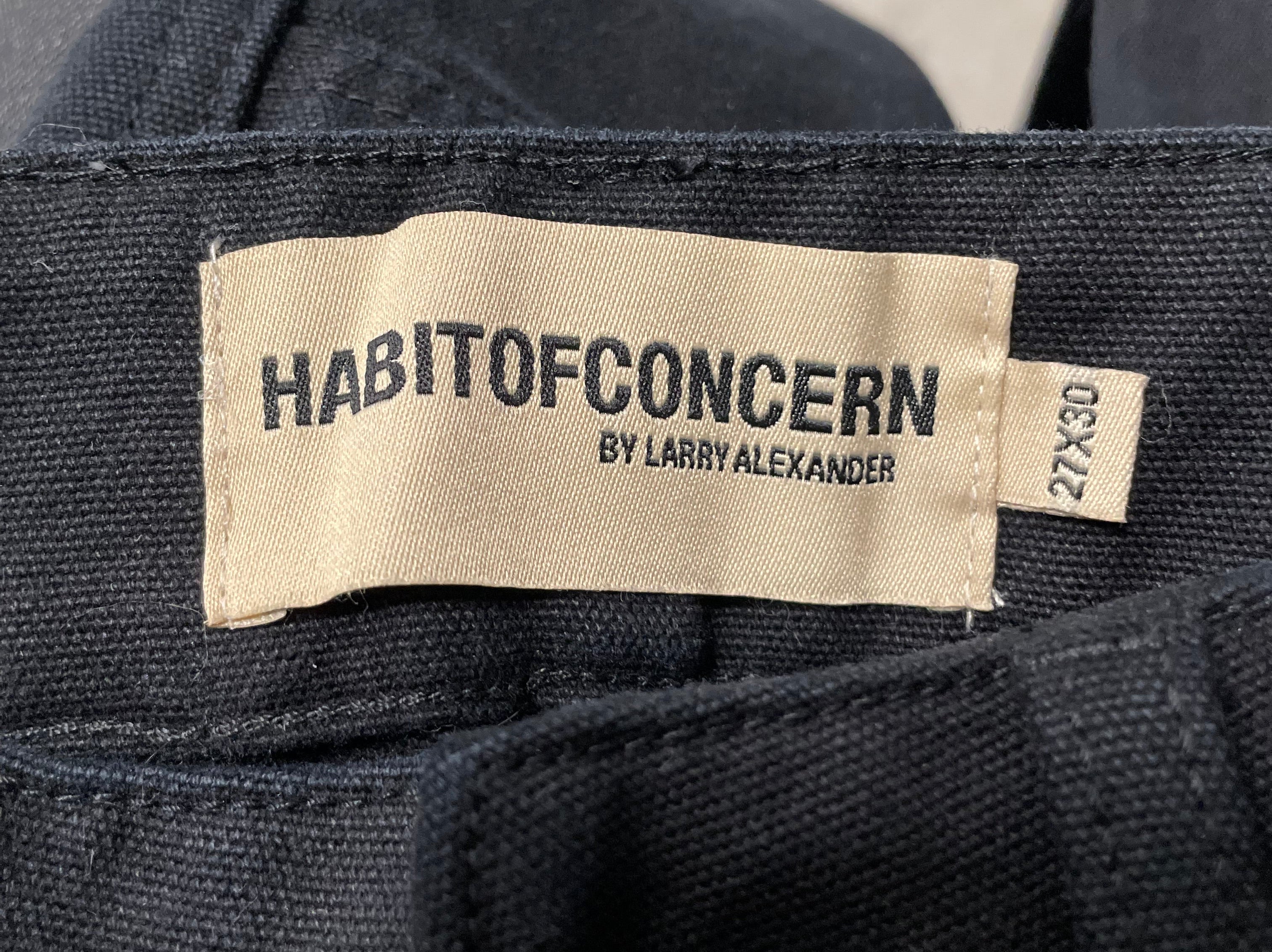 HABIT OF CONCERN/Carpenter Pants/27/Cotton/BLK/LARRY ALEXANDER view 3
