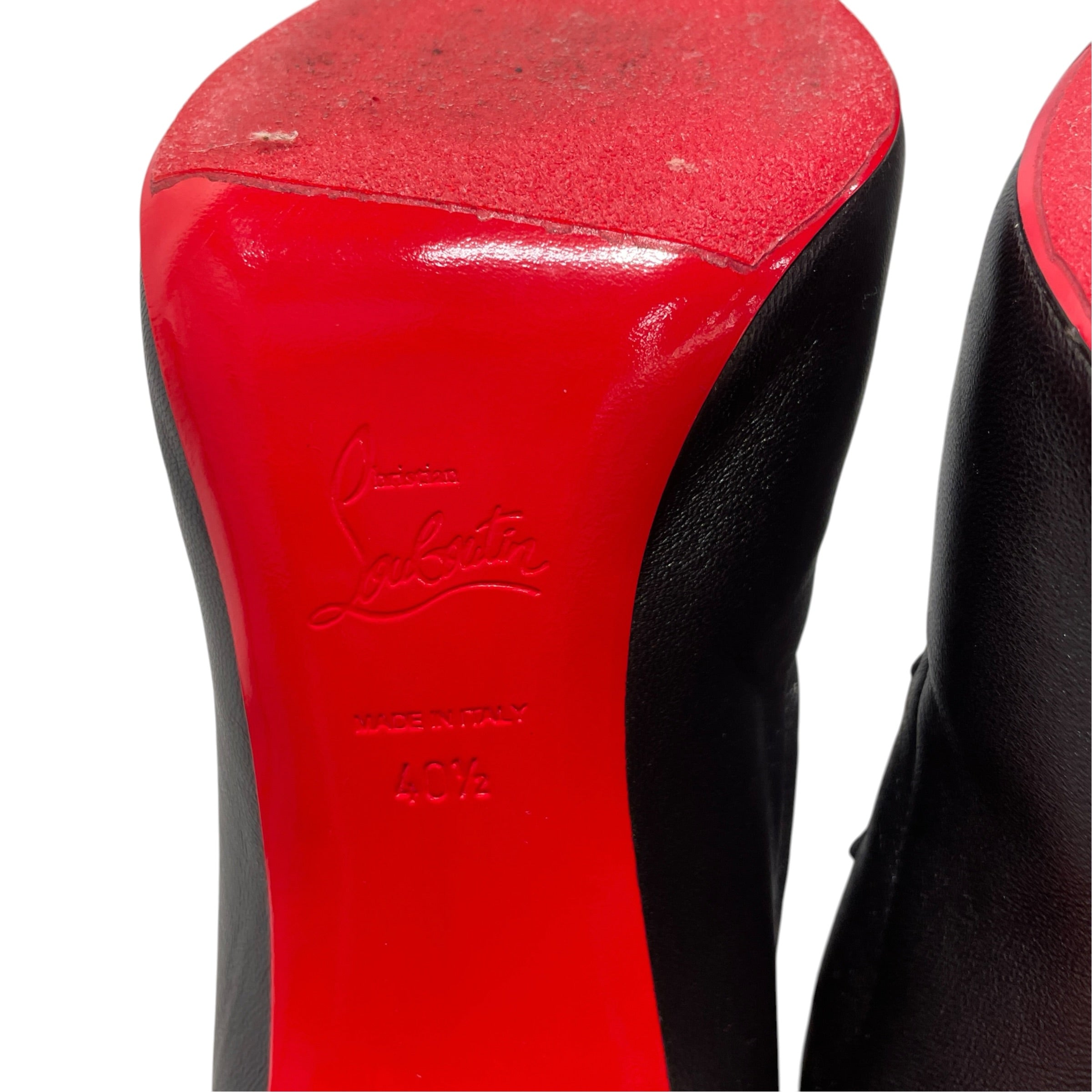 Christian Louboutin/Long Boots/EU 40.5/Leather/FRENCHISSIMA LEATHER BOOTS view 6