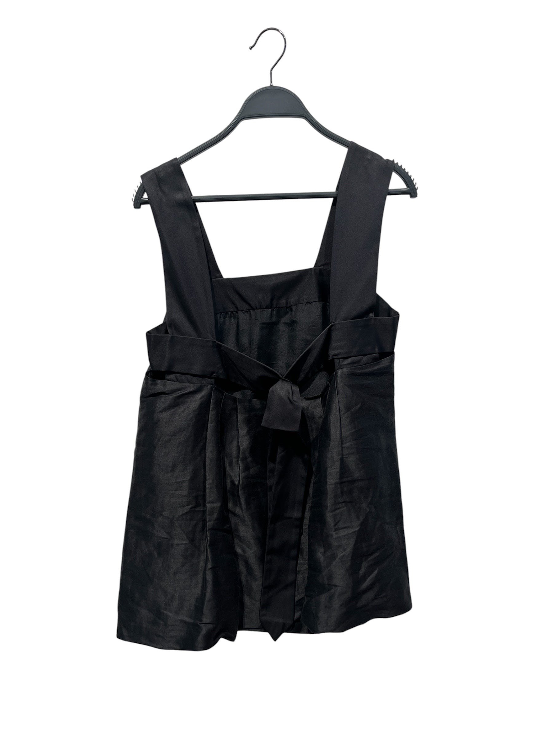 DRIES VAN NOTEN/Blouse/38/Polyester/BLK/Tie Back view 2
