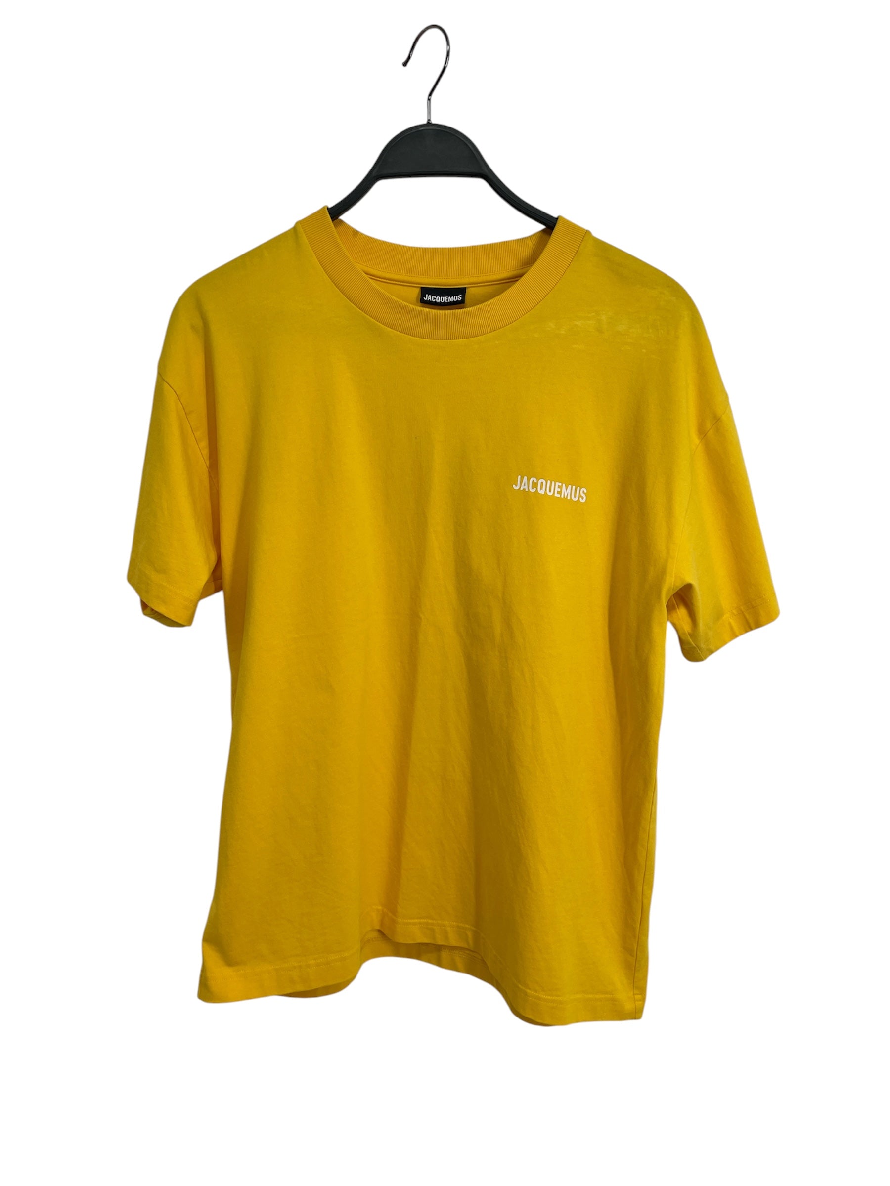 JACQUEMUS/T-Shirt/L/Cotton/YEL/WHT LOGO PRINT view 1