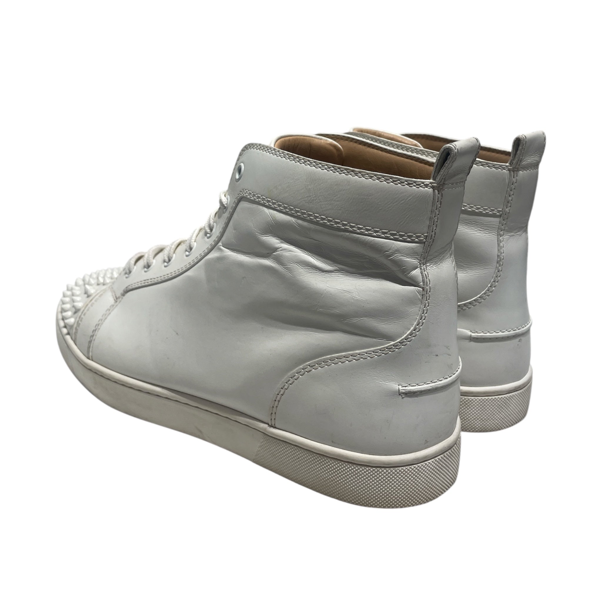 Christian Louboutin/Hi-Sneakers/EU 46/Leather/WHT/Louis Toe Cap Spike High view 2