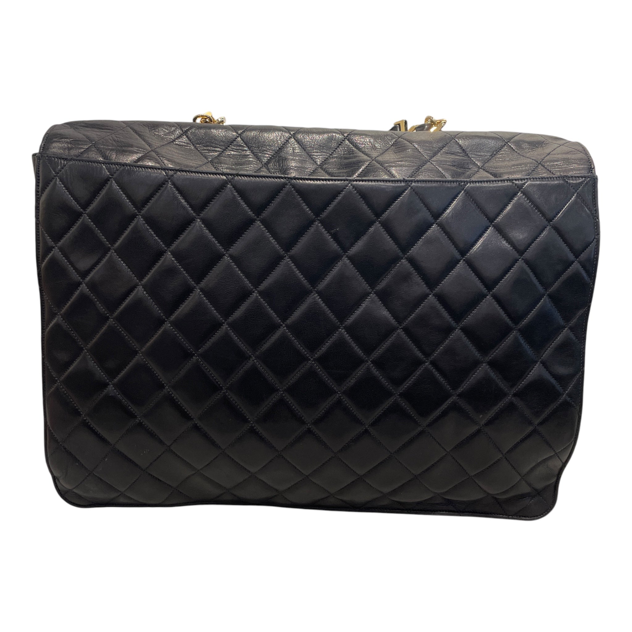 CHANEL/Briefcase/Lambskin/BLK/Quilted CC Briefca view 2