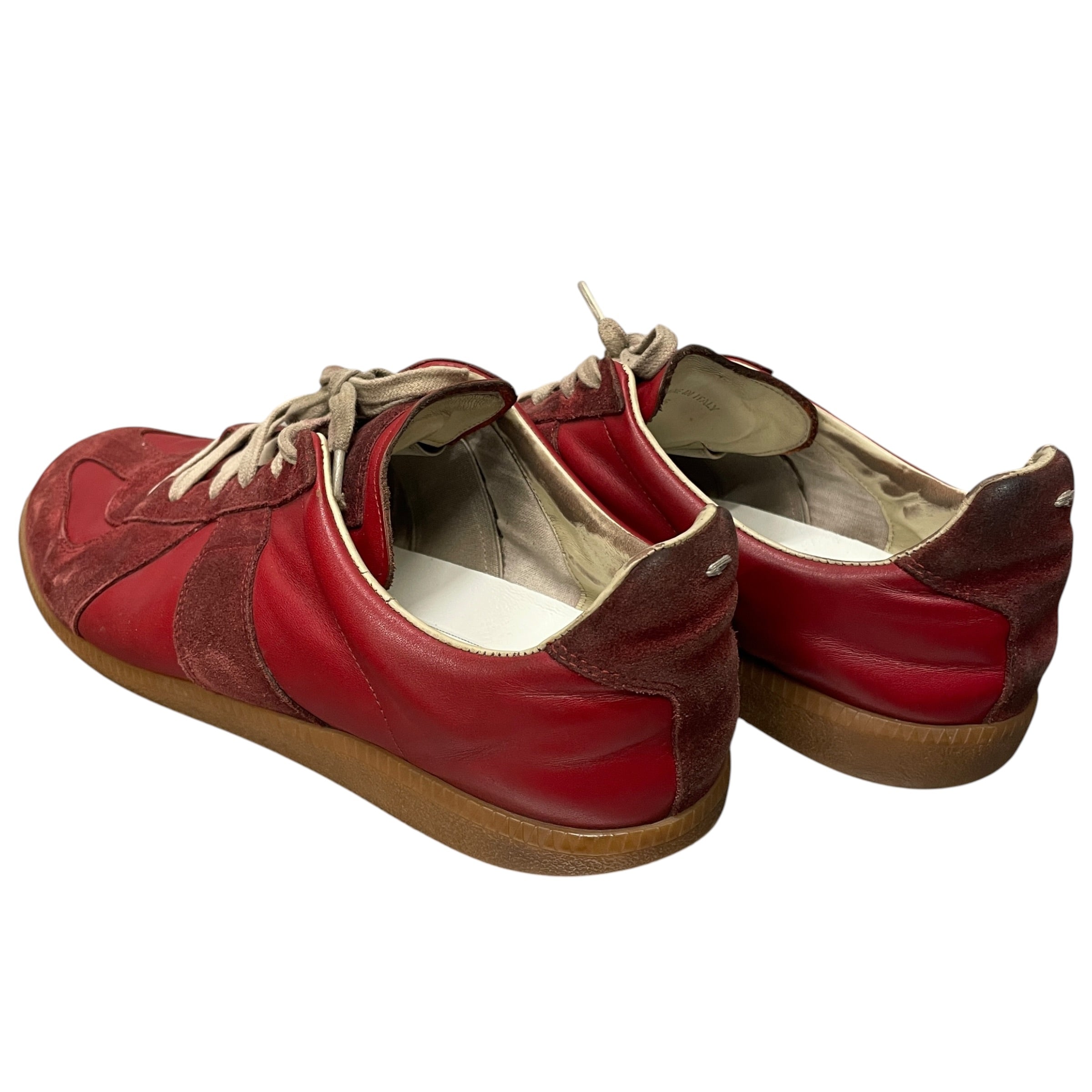 Maison Margiela/Low-Sneakers/EU 45/Suede/BRD/RED SUEDE TRIM GAT view 2