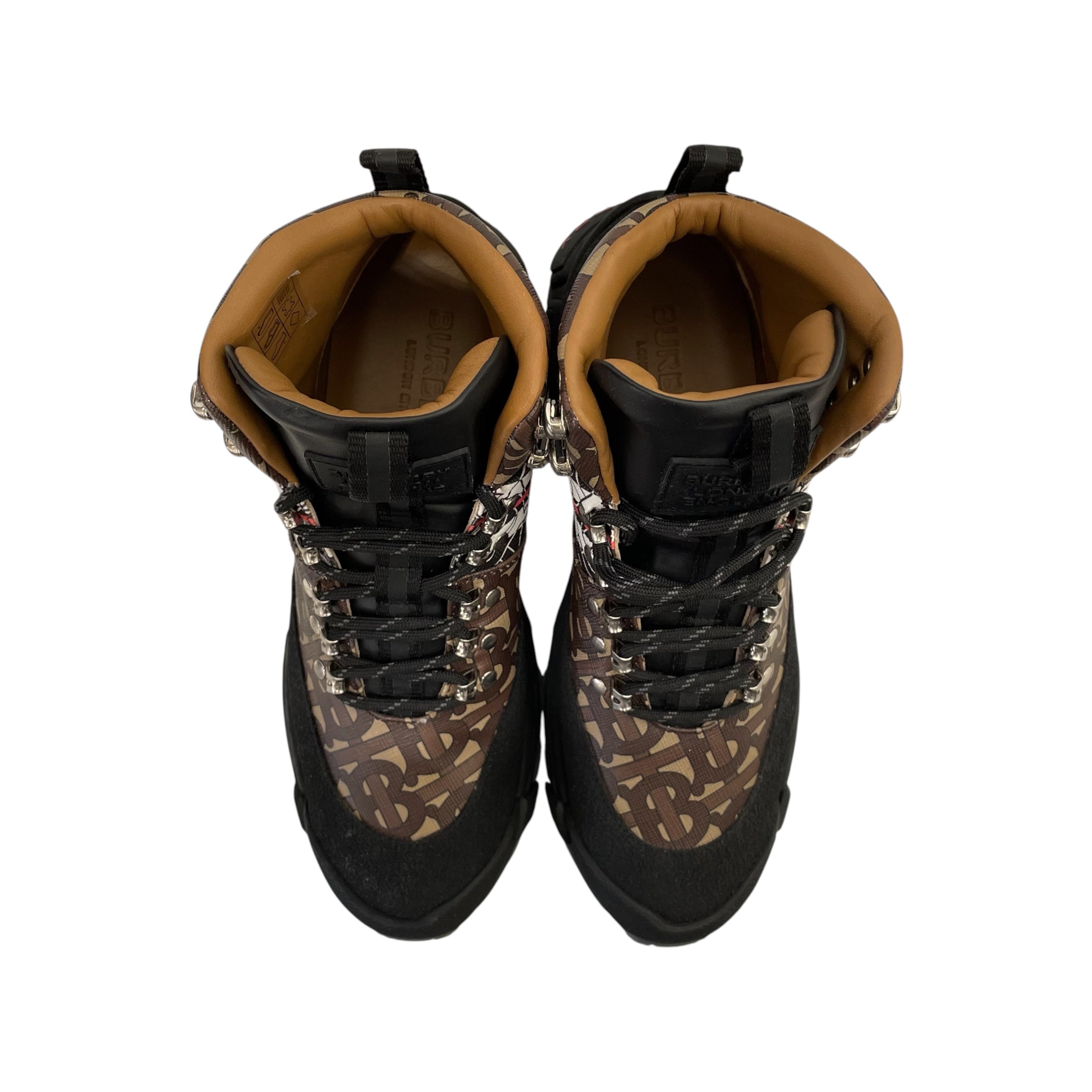 BURBERRY LONDON/Trekking Boots/EU 38/Monogram/BLK/TOR HIKING BOOTS view 3