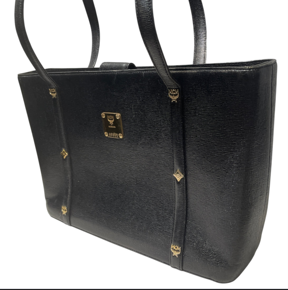MCM/Tote Bag/Leather/BLK/H9906 view 2