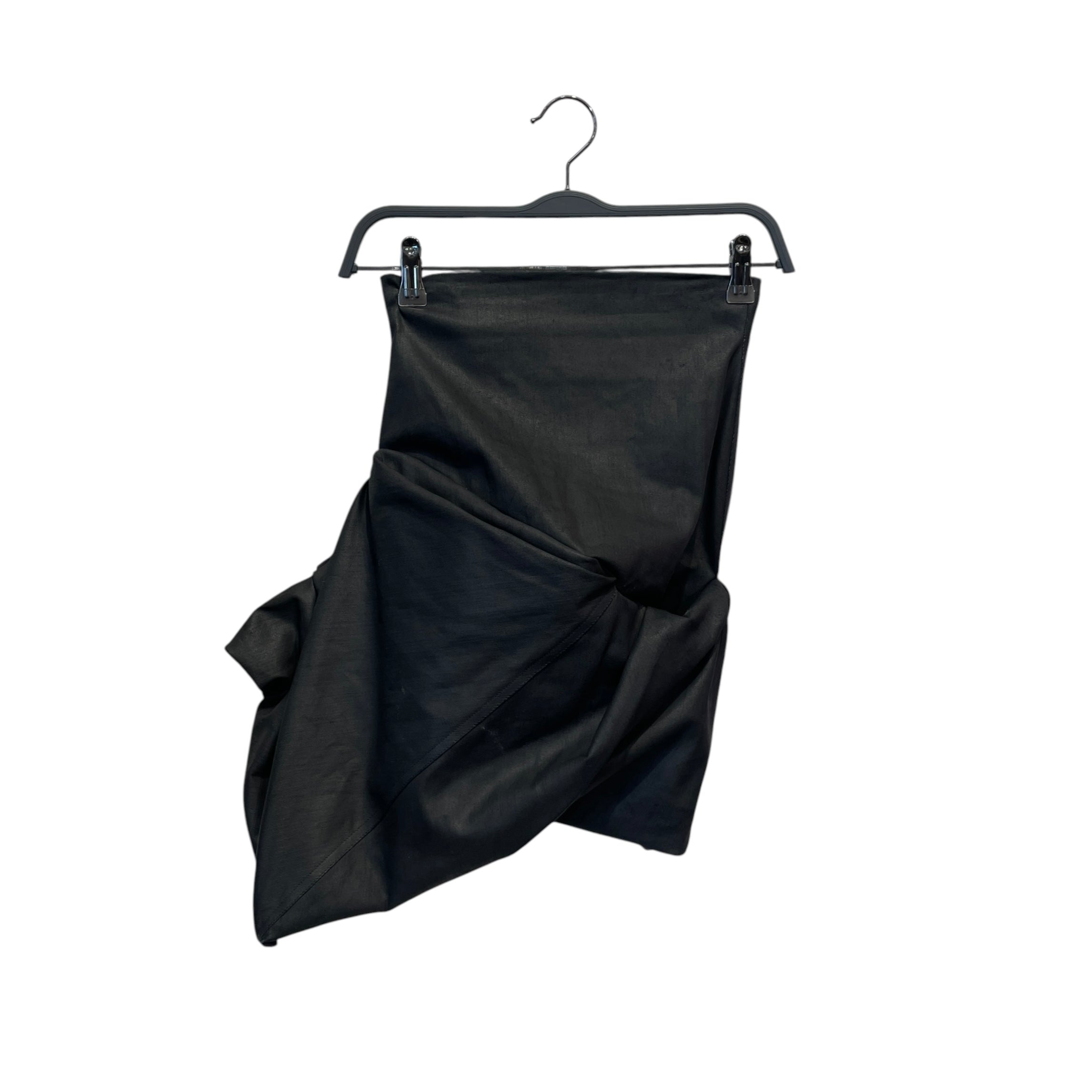 Rick Owens/Skirt/4/Denim/BLK/FW 24 PORTERVILLE DRAPED SKIRT view 1