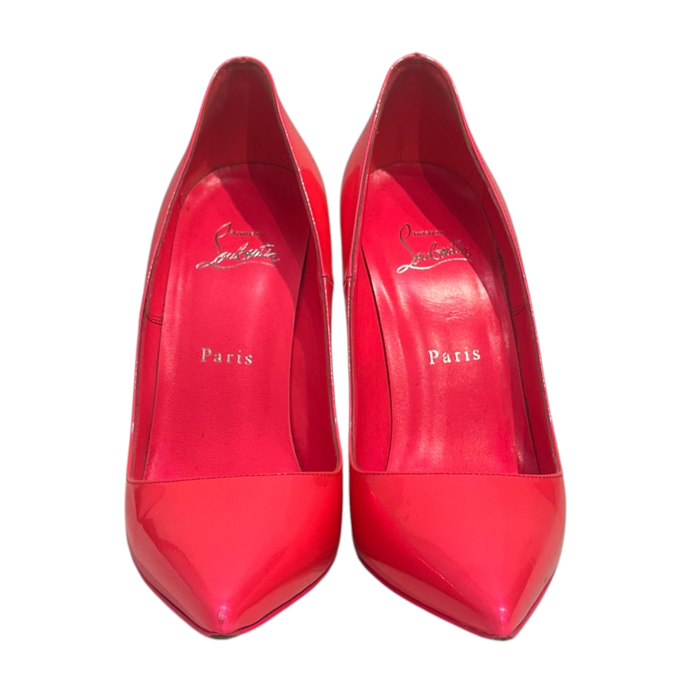Christian Louboutin/Heels/EU 38.5/Leather/PNK/V-Tip/SO KATES view 4