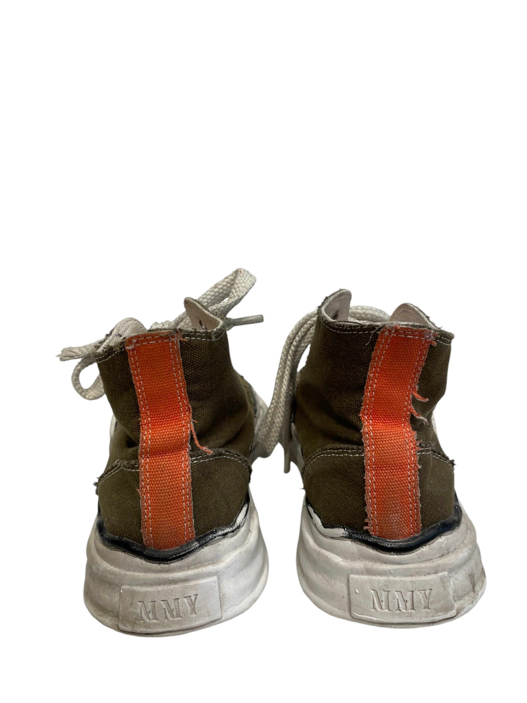 MIHARA YASUHIRO/Hi-Sneakers/EU 38/Cotton/MLT/ORANGE PATCH BACK view 4