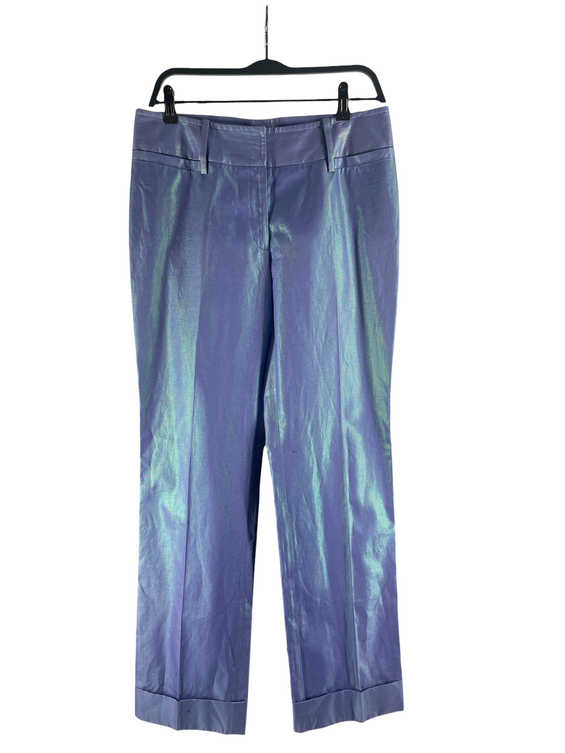DOLCE&GABBANA/Slacks/31/Polyester/IDG/Iridescent/CUFF FOLD view 1
