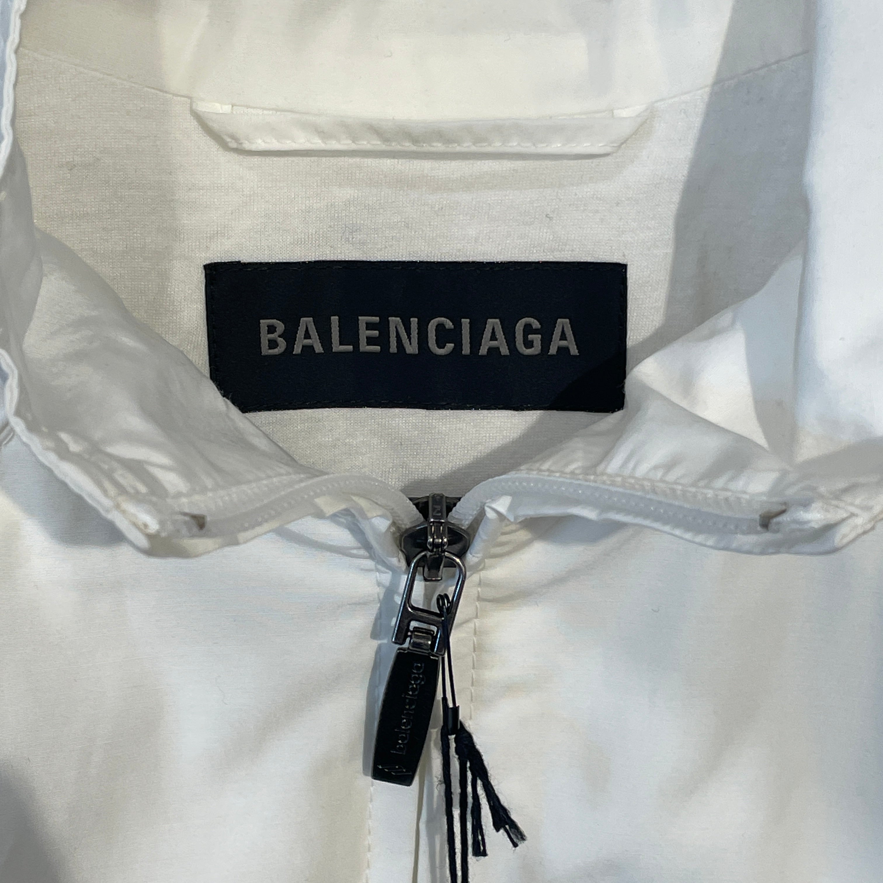 BALENCIAGA/Track Jkt/52/Nylon/WHT/TECHNO TRACK JACKET view 9