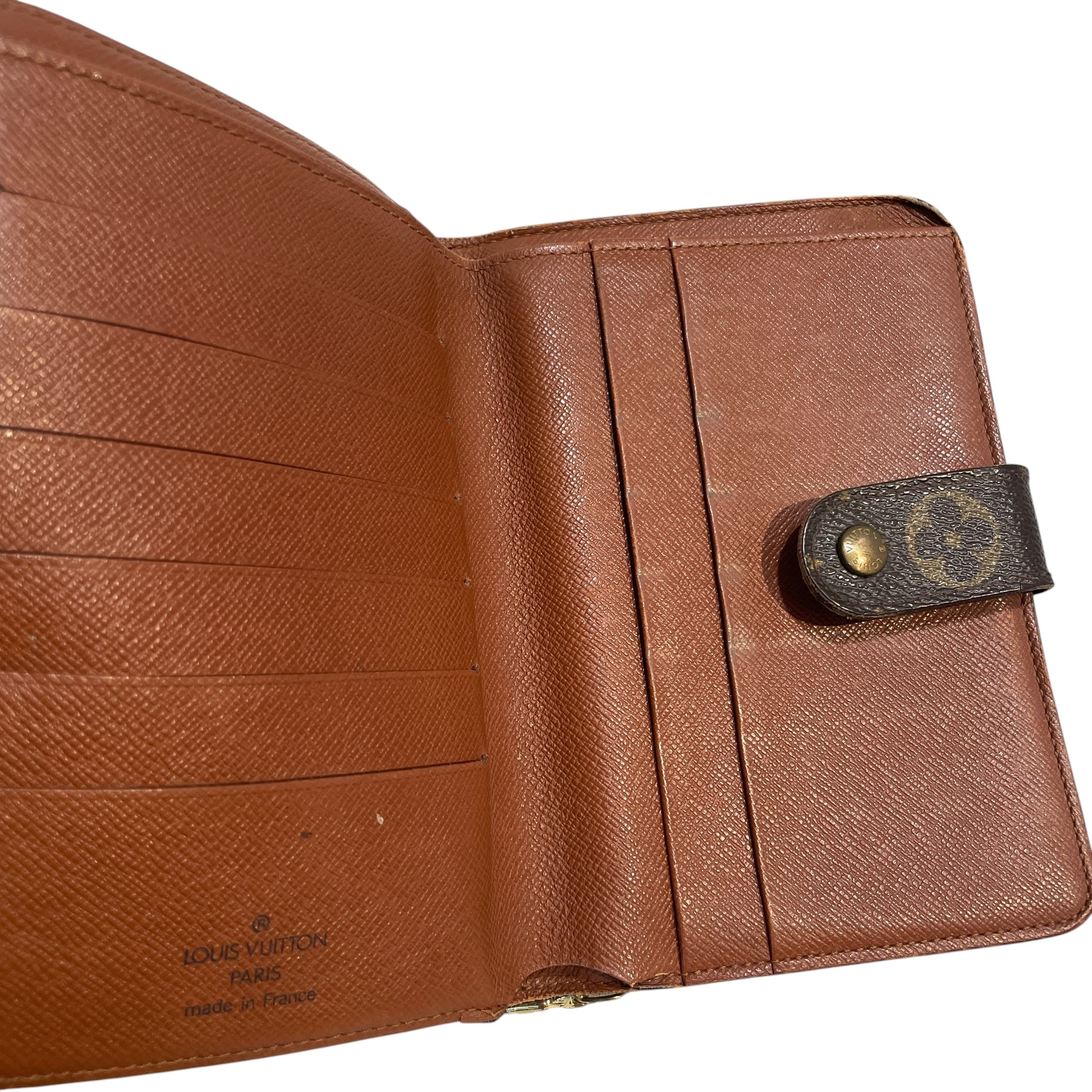 LOUIS VUITTON/Bifold Wallet/Monogram/Leather/BRW/Compact Zip Wallet view 5