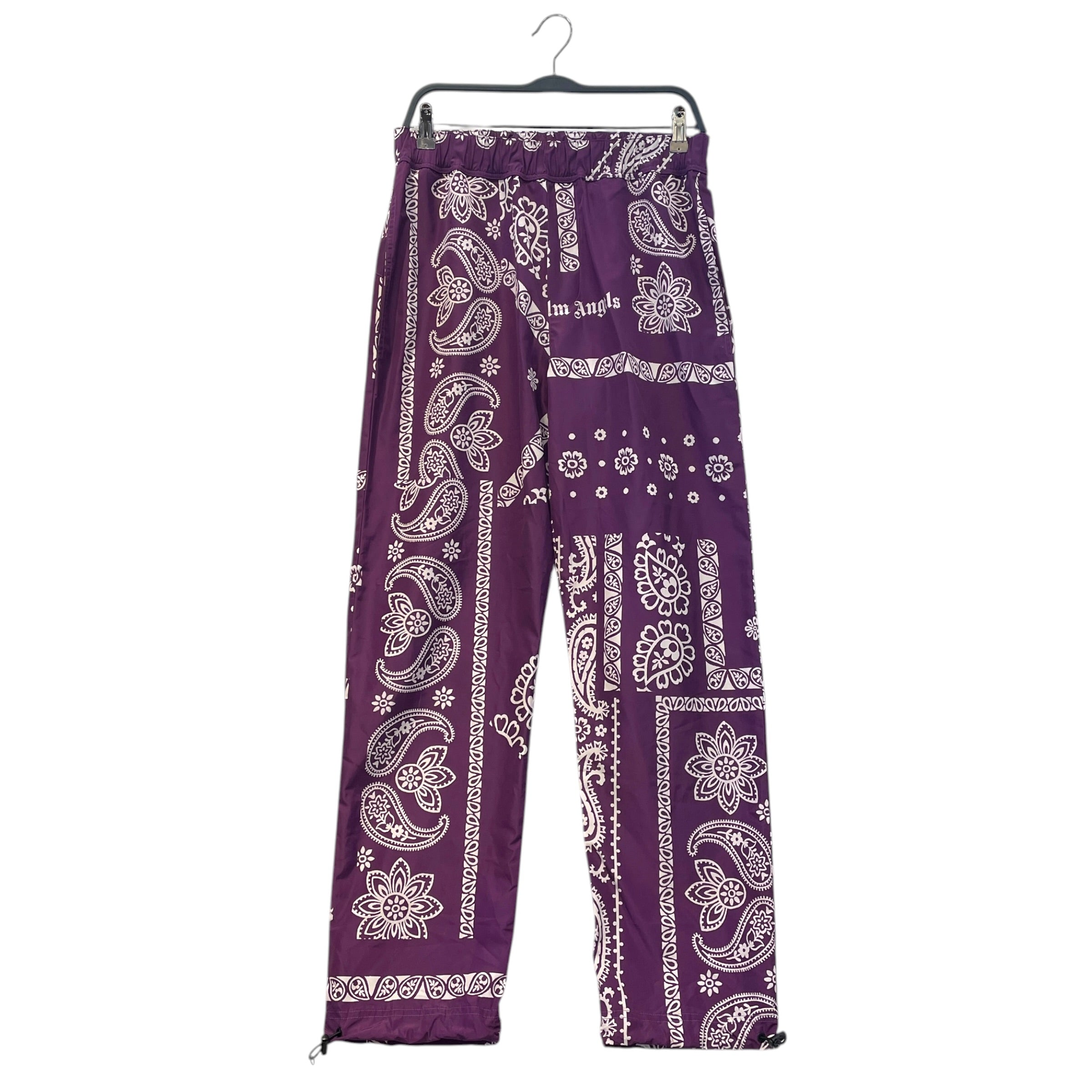 Palm Angels/Straight Pants/M/Polyester/PPL/Joggers/Paisley/ view 1
