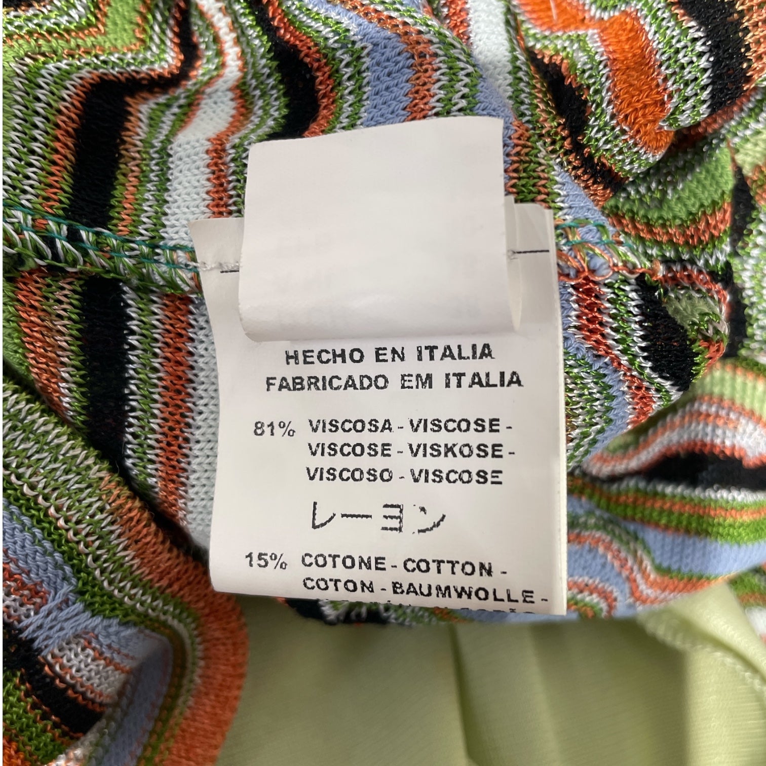 MISSONI/SS Dress/8/Stripe/Nylon/MLT/V-Neck Stripe Dress view 4