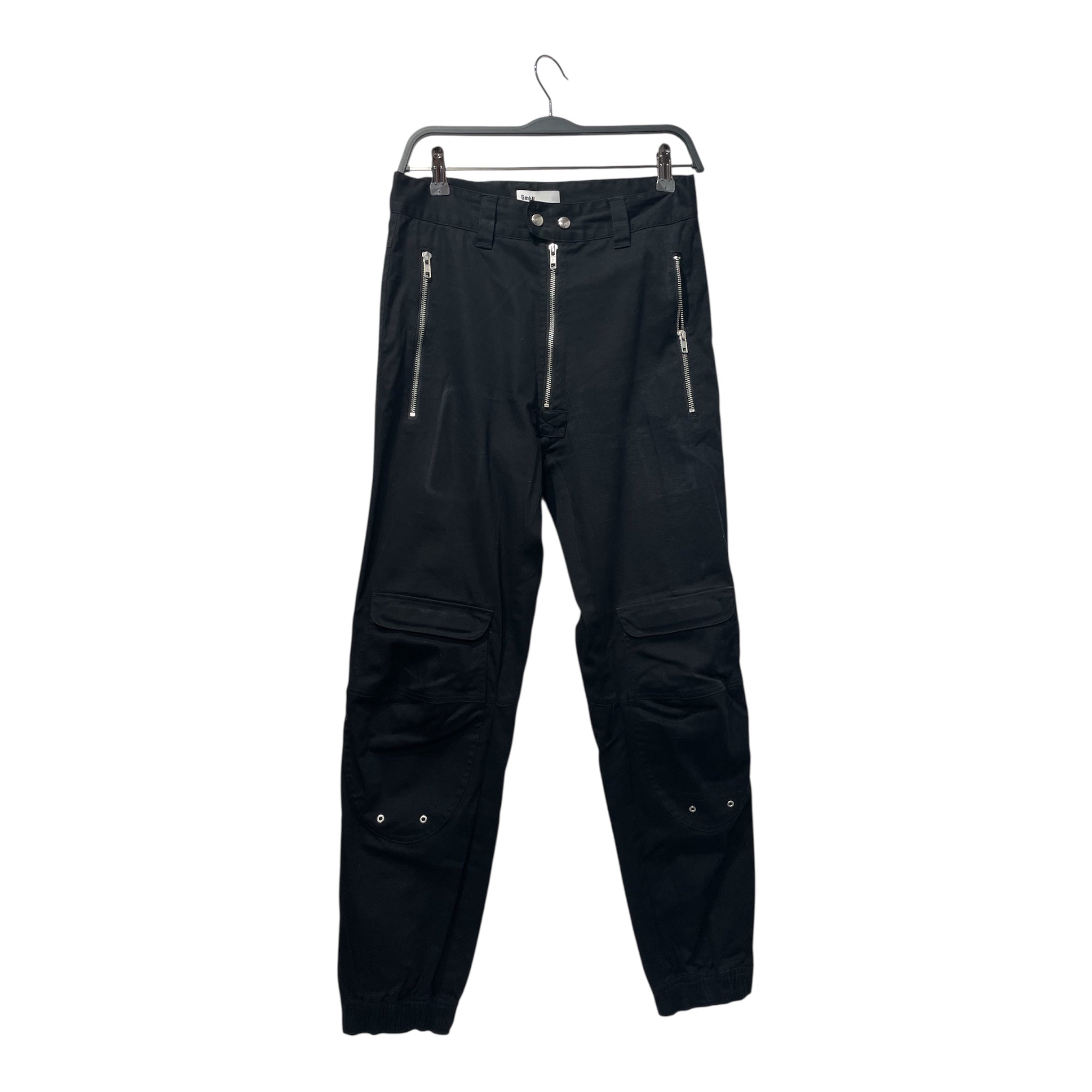 GMBH/Bottoms/28/Cotton/BLK/Joggers/Biker Zip Trousers view 1