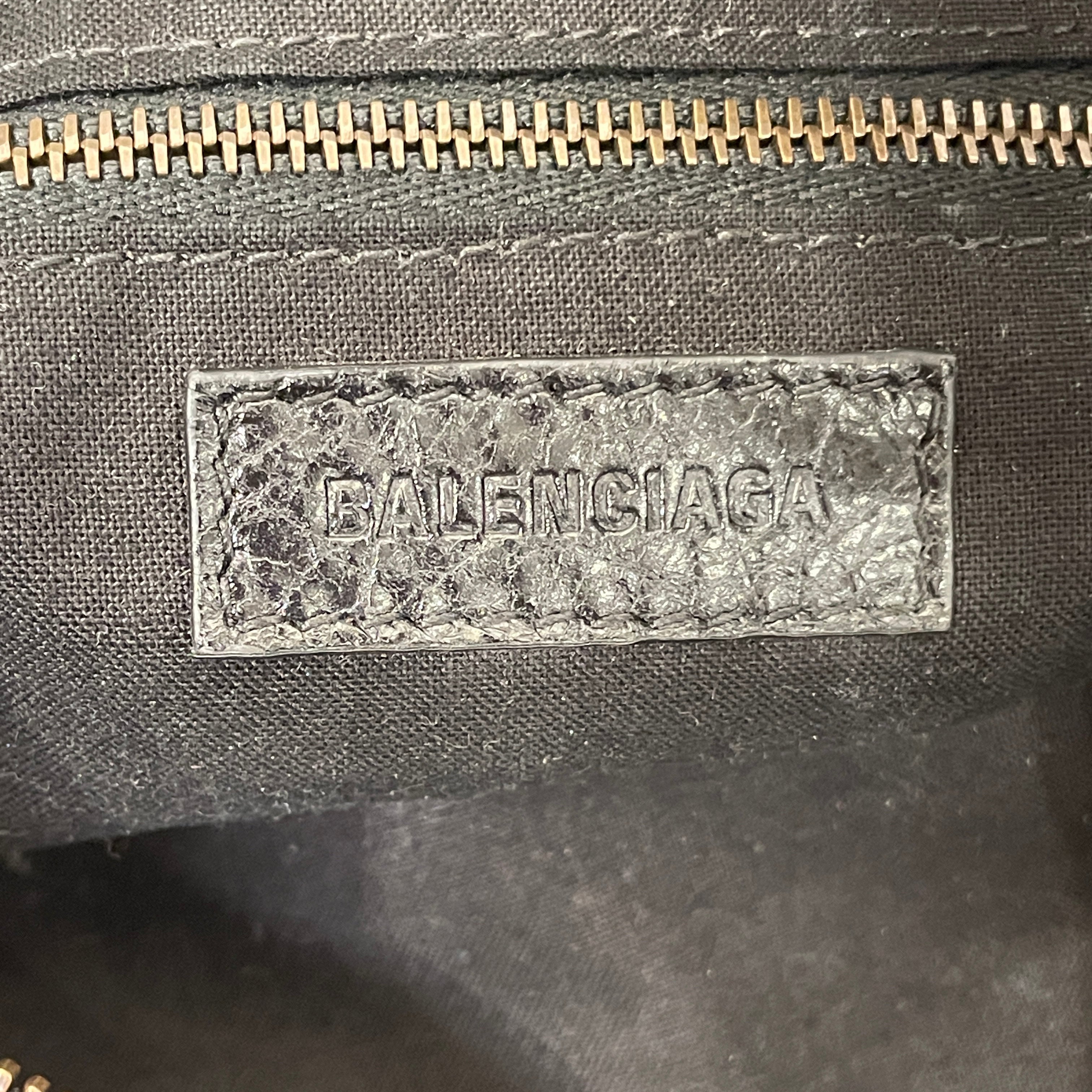 BALENCIAGA/Tote Bag/Leather/BLK/LE CITY HOBO view 5