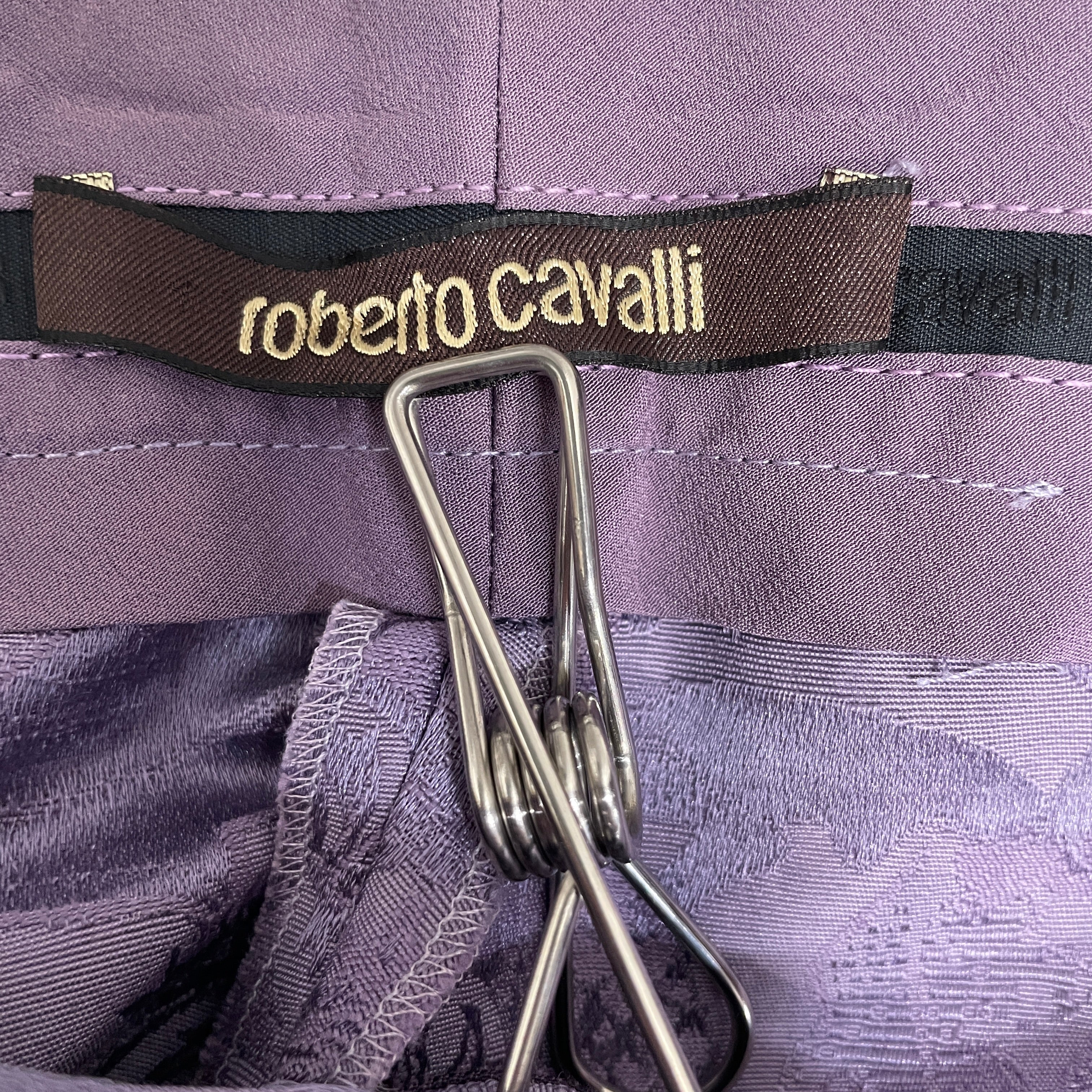 roberto cavalli/Straight Pants/42/Wool/PPL/All Over Print/ view 3