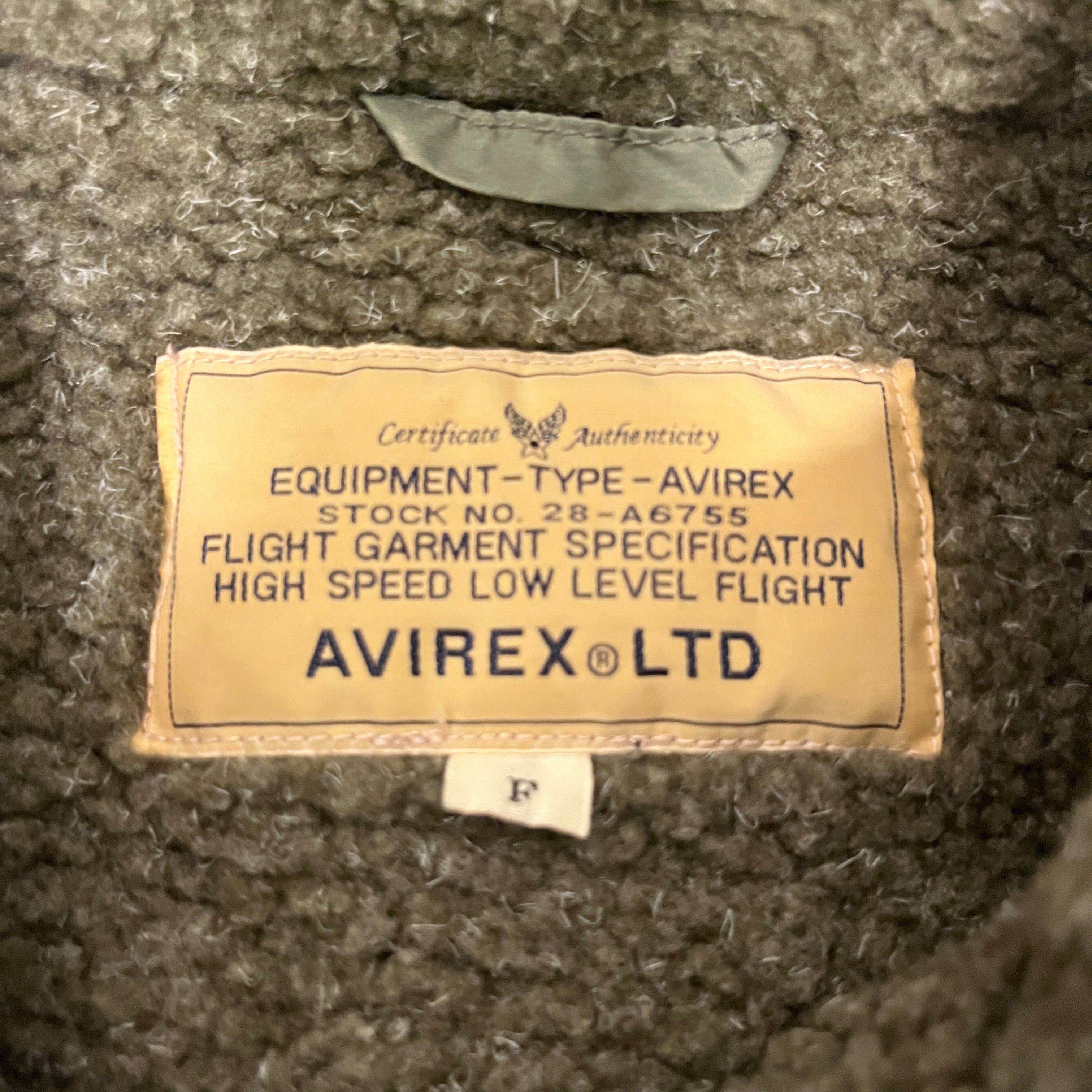 AVIREX/Jacket/S/Cotton/GRN/POCKET ON FRONT view 3