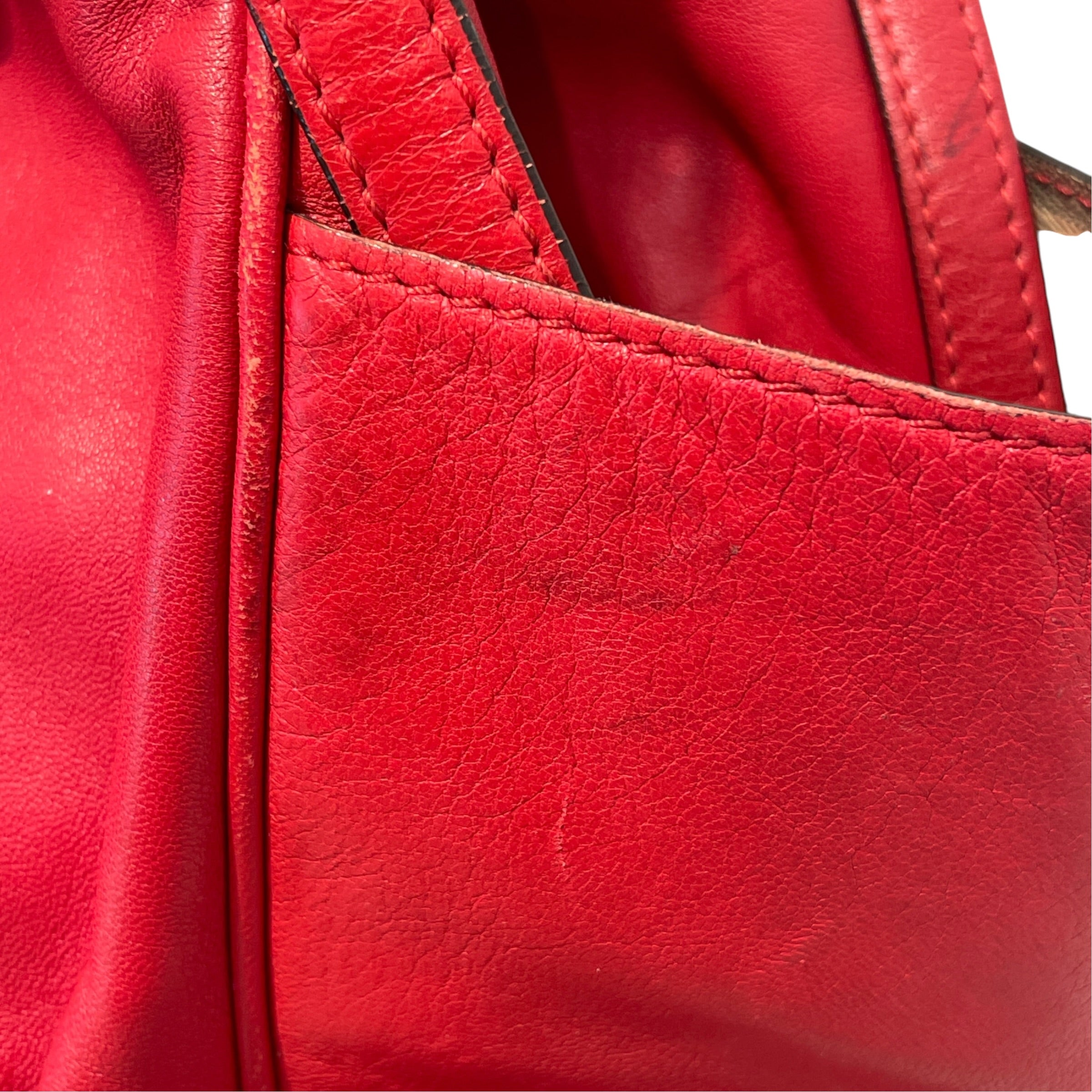 BURBERRY/Bag/Leather/RED/Nova check Lined Bag view 8