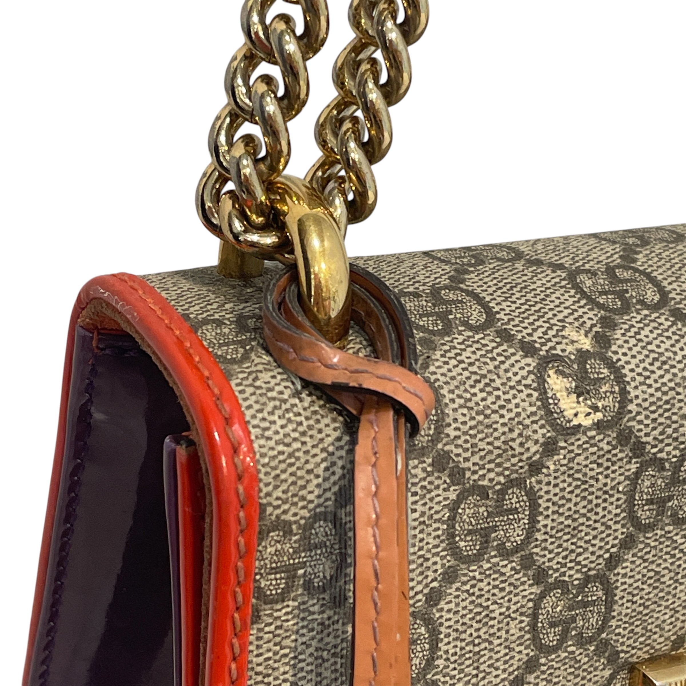 GUCCI/Bag/Monogram/Leather/MLT/Supreme Padlock Crossbody view 6