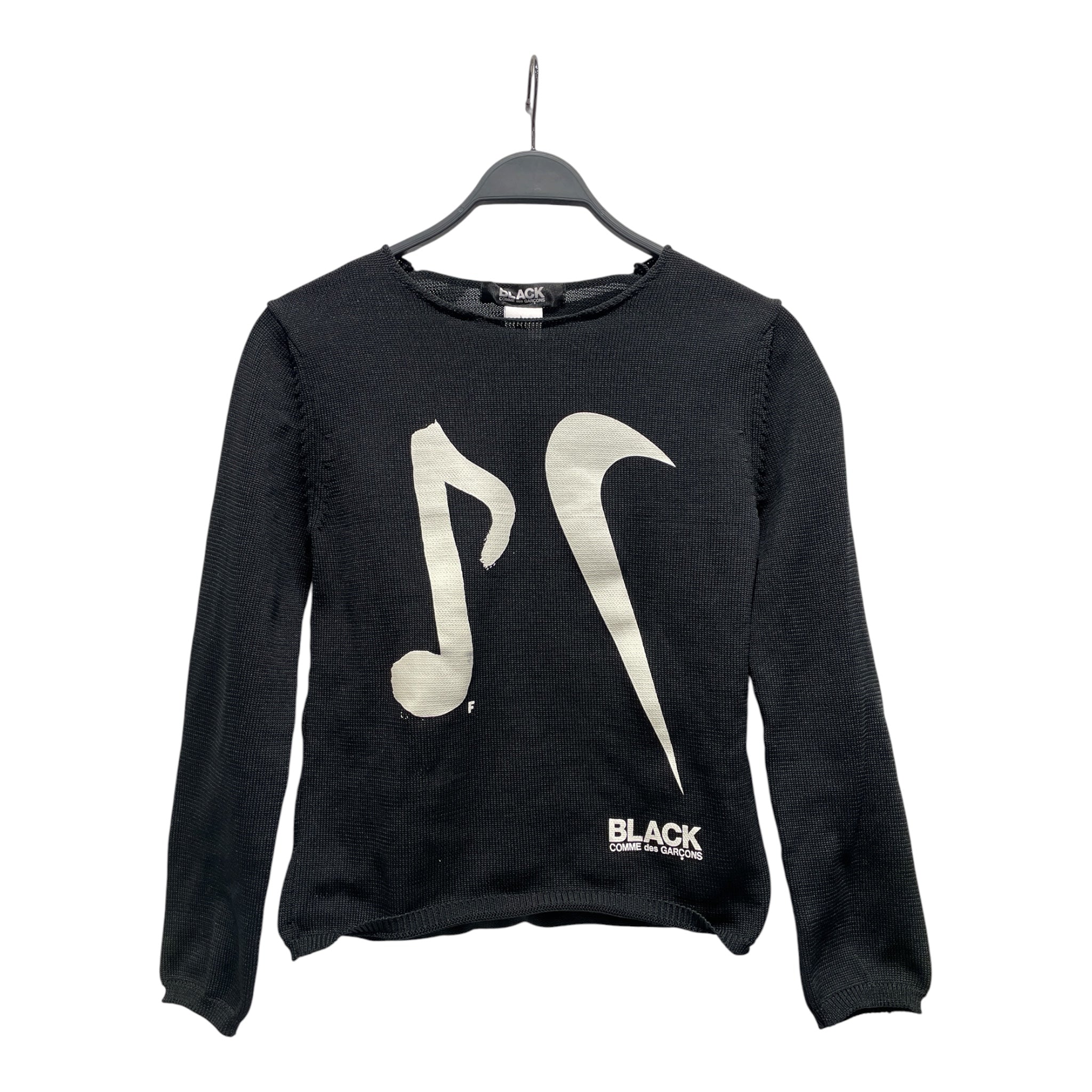 BLACK COMME des GARCONS/NIKE/Sweater/XS/Polyester/BLK/Music Note view 1