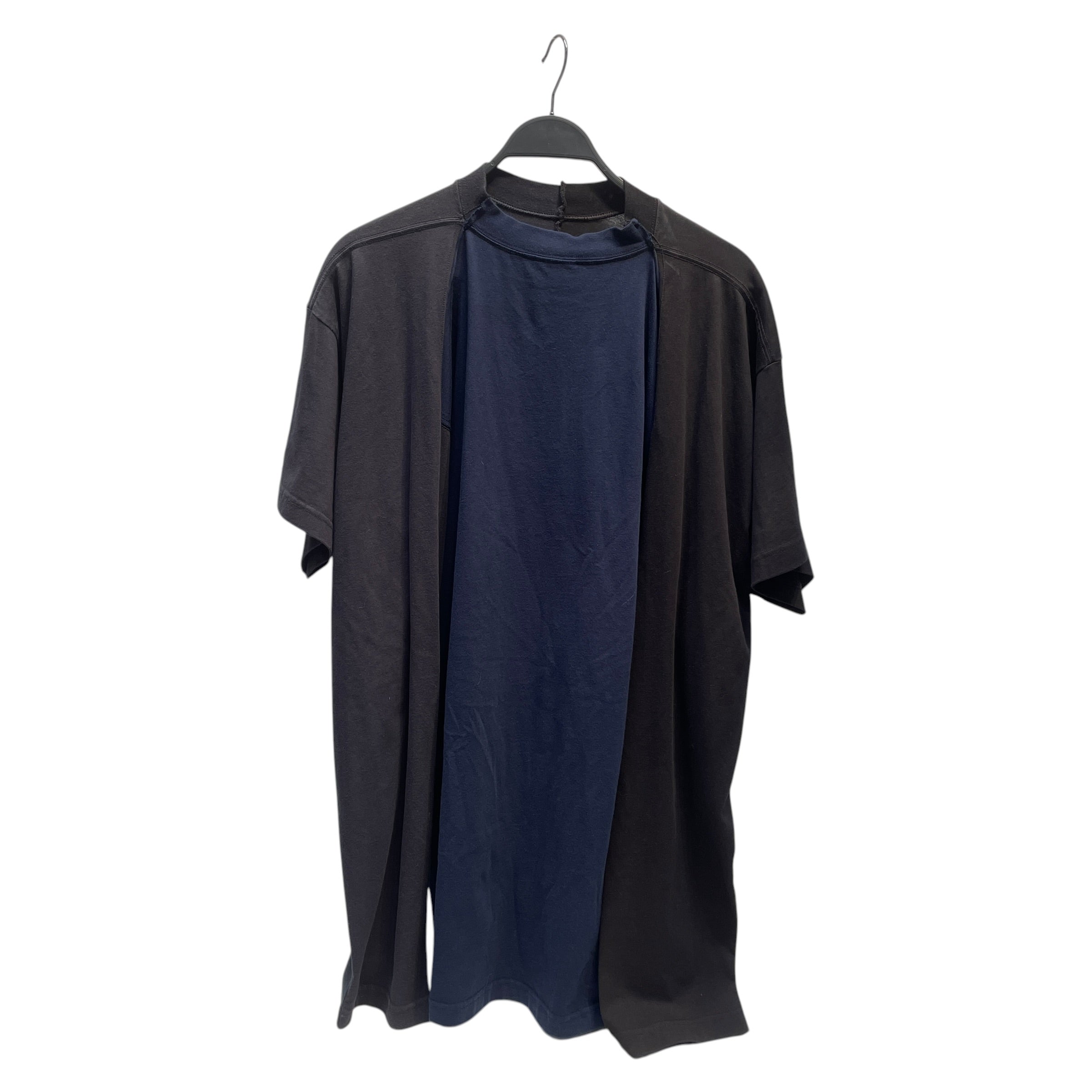 BALENCIAGA/LS T-Shirt/L/Cotton/NVY/Double T-Shirt view 1