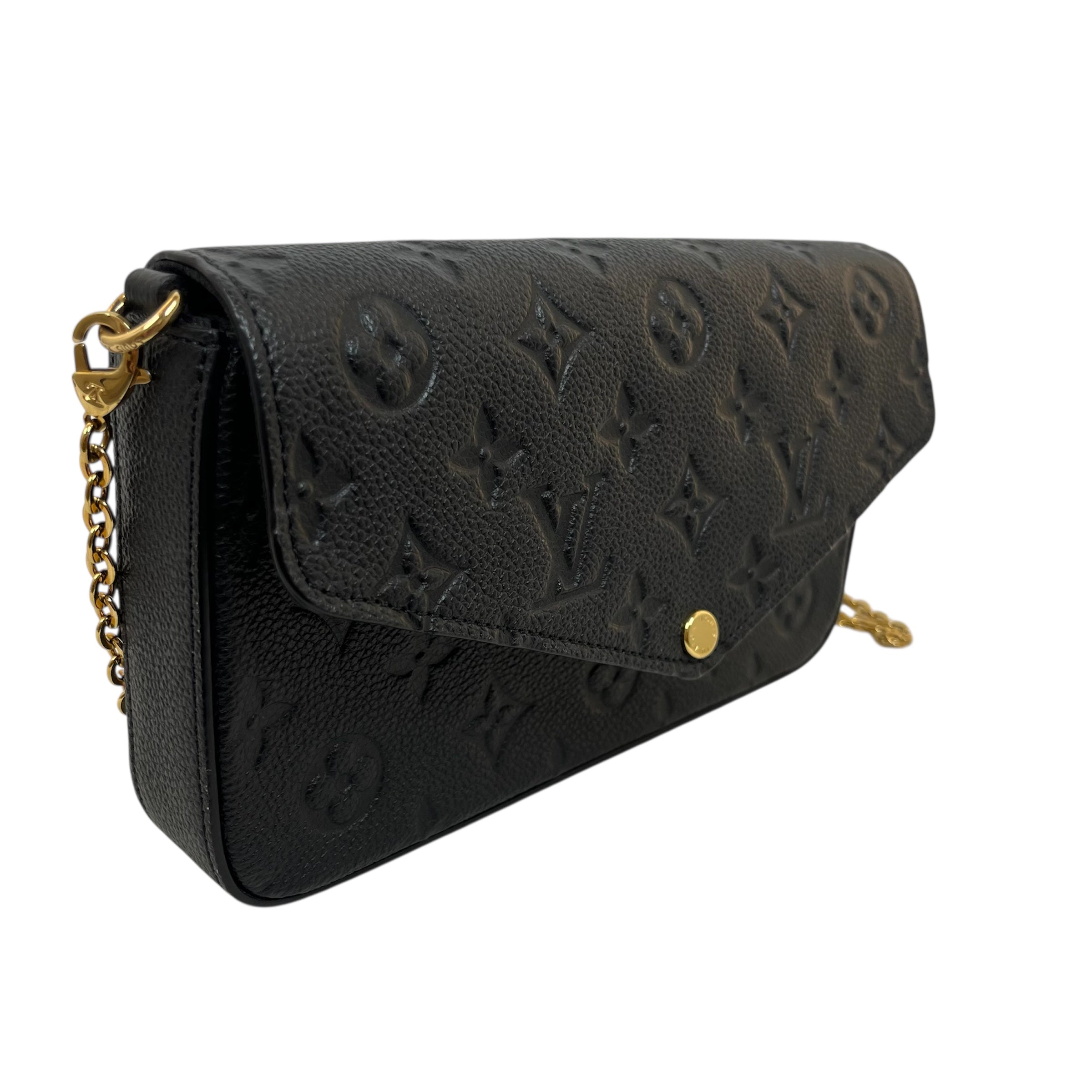 LOUIS VUITTON/Bag/Leather/BLK/pochette celicie view 6