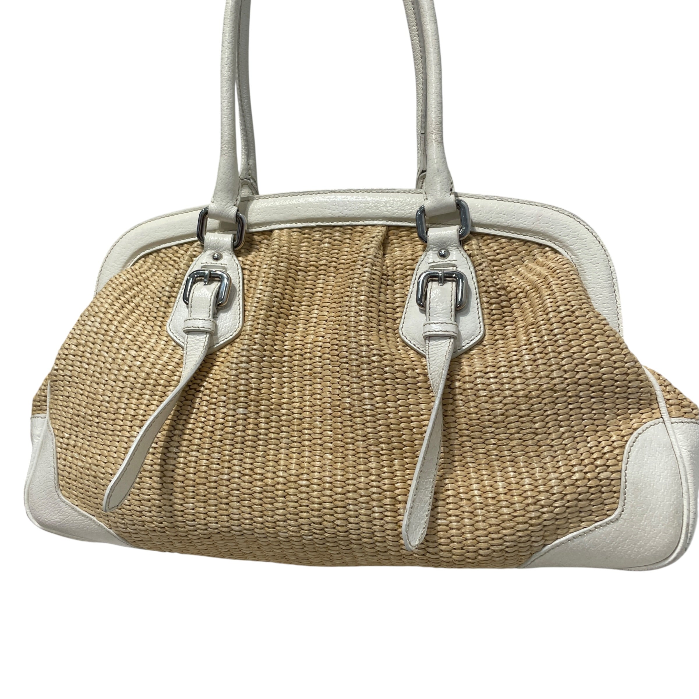 PRADA/Hand Bag/CML/Cinghaile Trimmed Paglia view 4