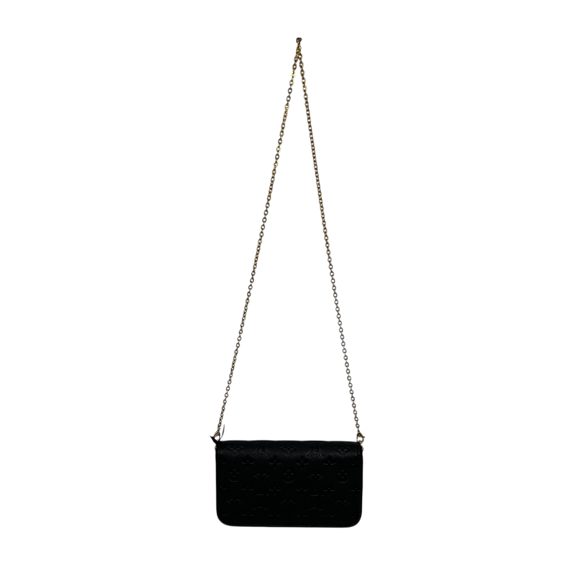 LOUIS VUITTON/Bag/Leather/BLK/pochette celicie view 2