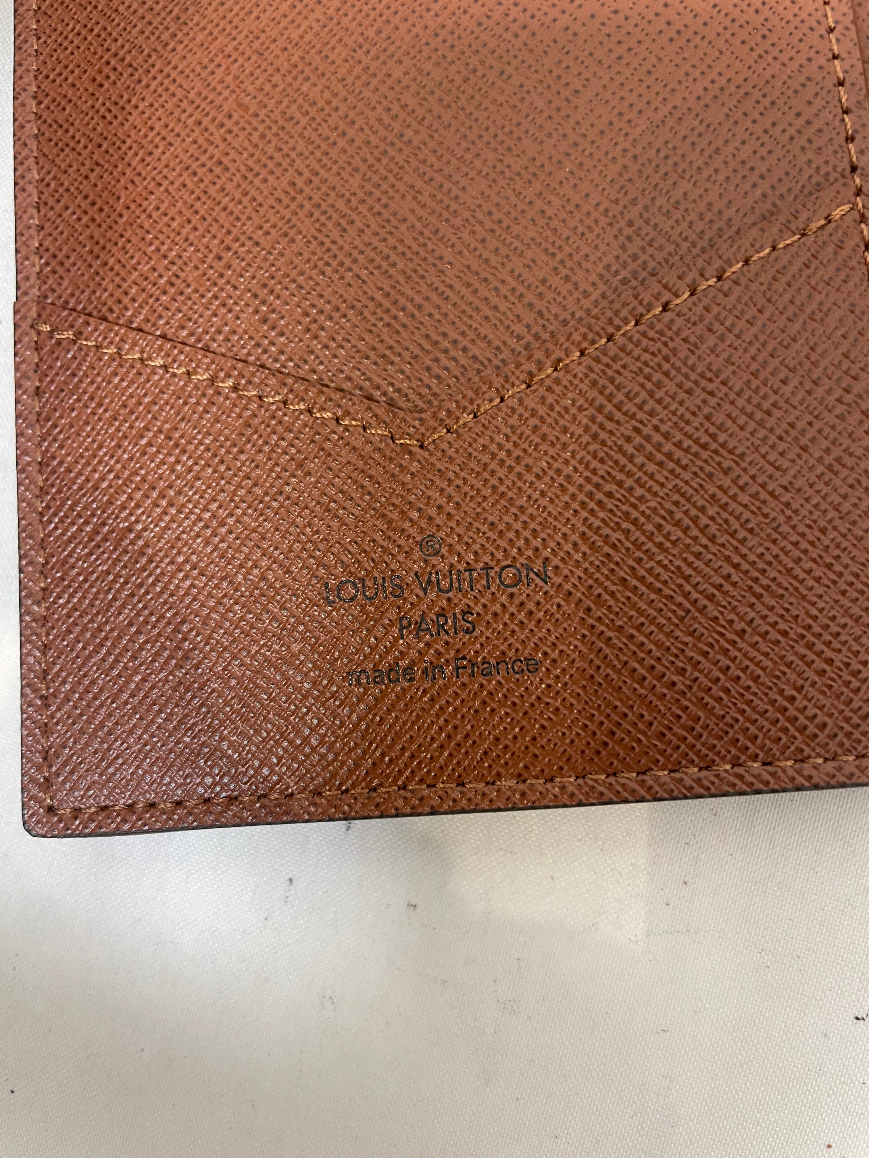 LOUIS VUITTON/Pass Case/Monogram/Leather/BRW/Passport Cover view 5