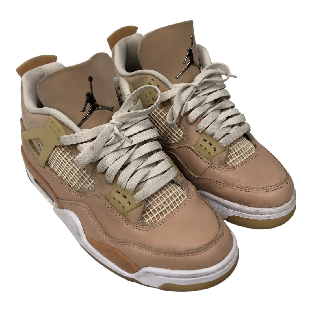 NIKE/AIR JORDAN 4 RETRO/Hi-Sneakers/US 8.5/Leather/PNK/DJ0675-200 view 1