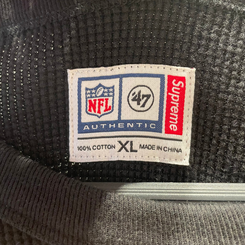 Supreme/NFL/LS T-Shirt/XL/Cotton/BLK/Graphic/