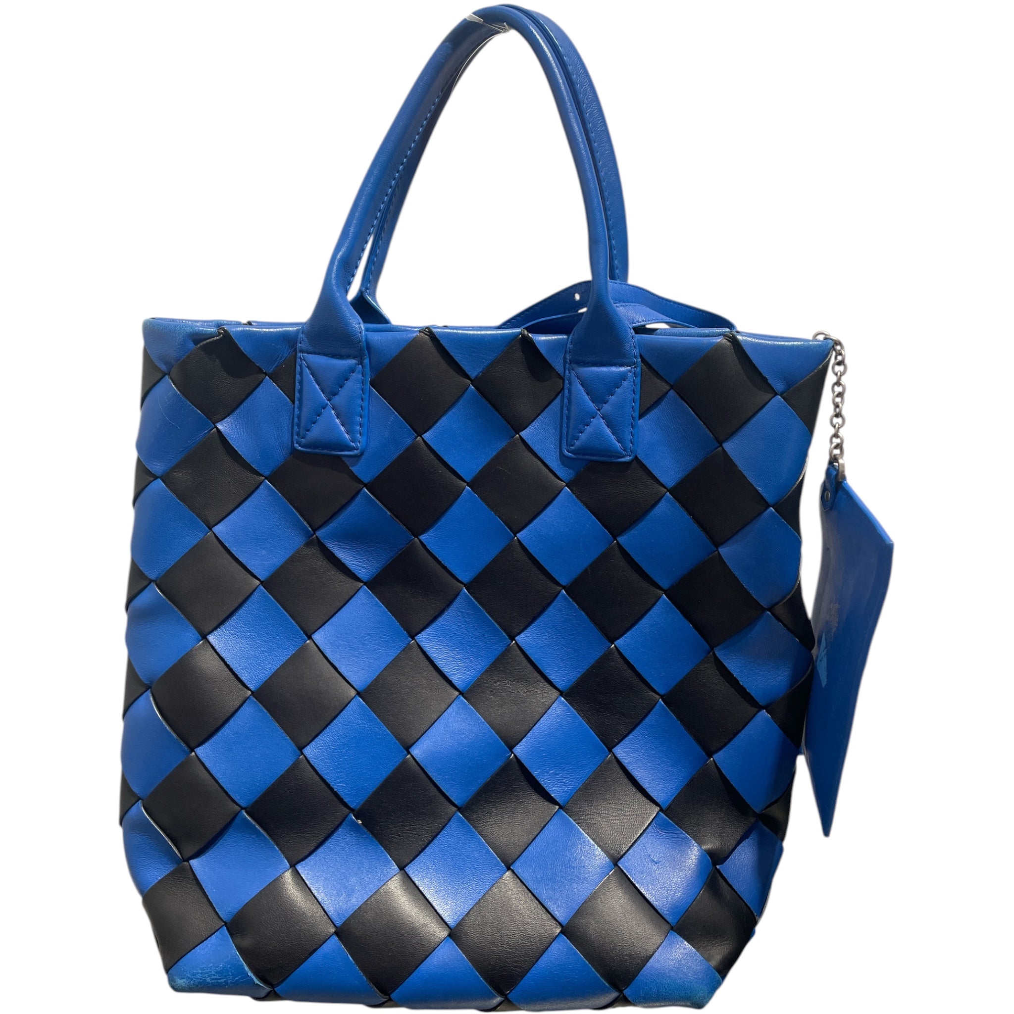 BOTTEGA VENETA/Tote Bag/All Over Print/Leather/BLU/Fettucce Maxi Cabat Tote view 1