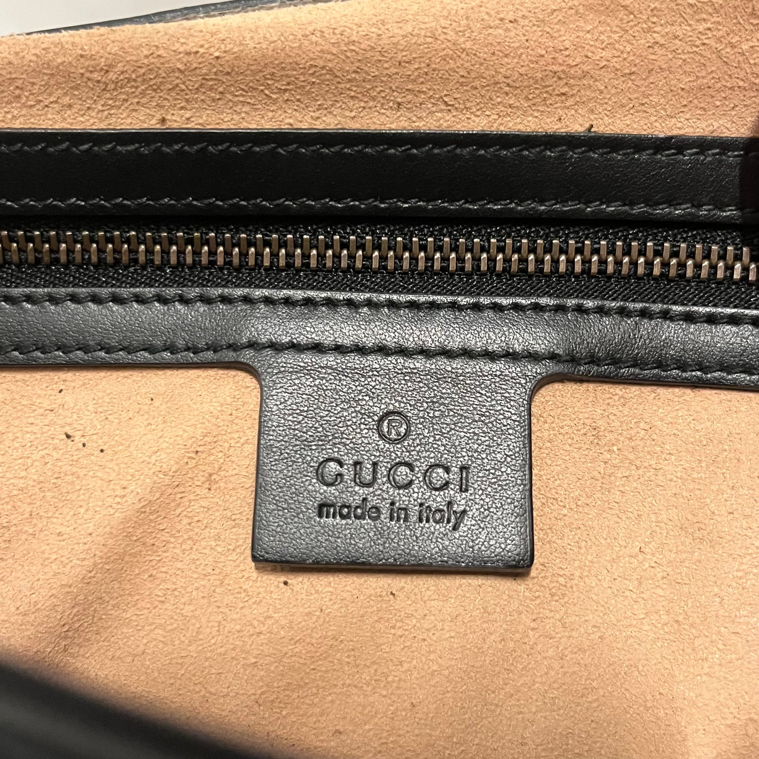 GUCCI/Hand Bag/Leather/BLK/MATELASSE TOP HANDLE view 7