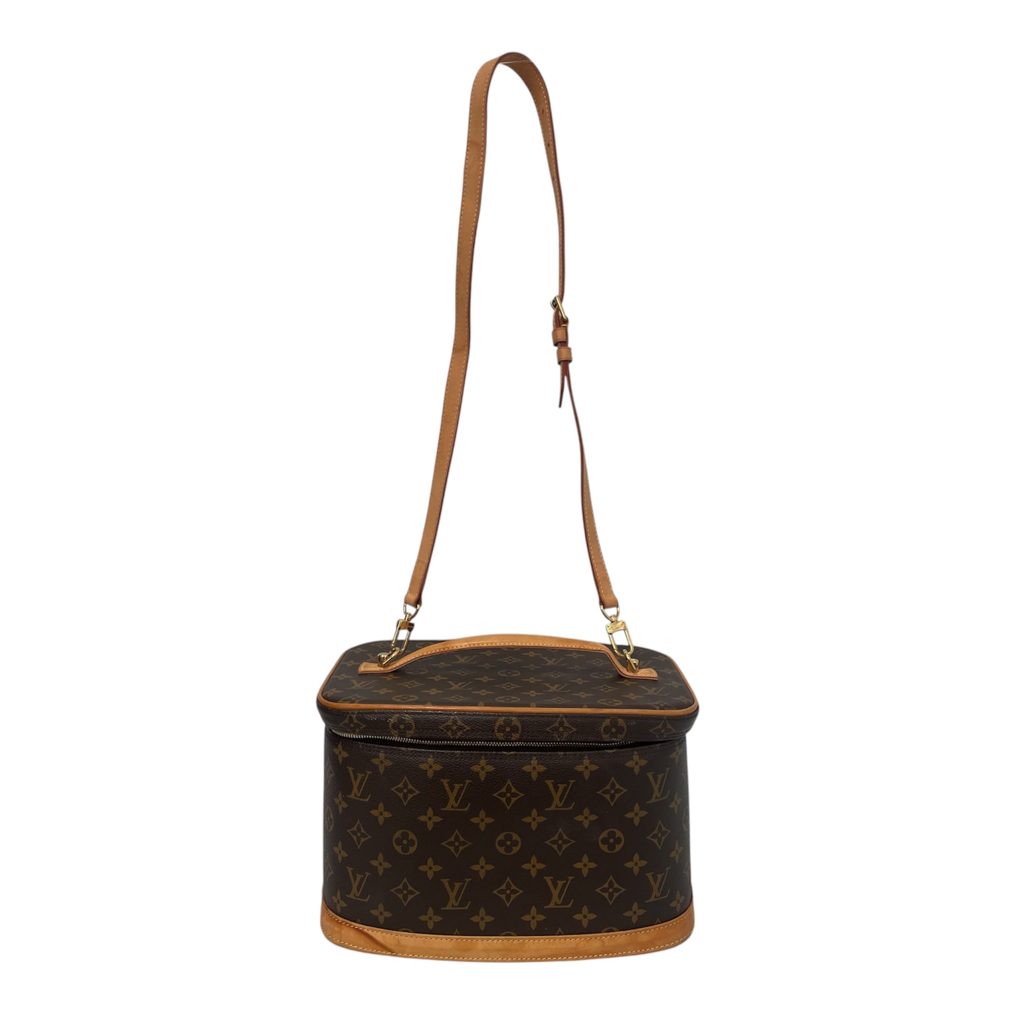LOUIS VUITTON/Luggage/Monogram/Leather/BRW/LARGEVANITYCASE