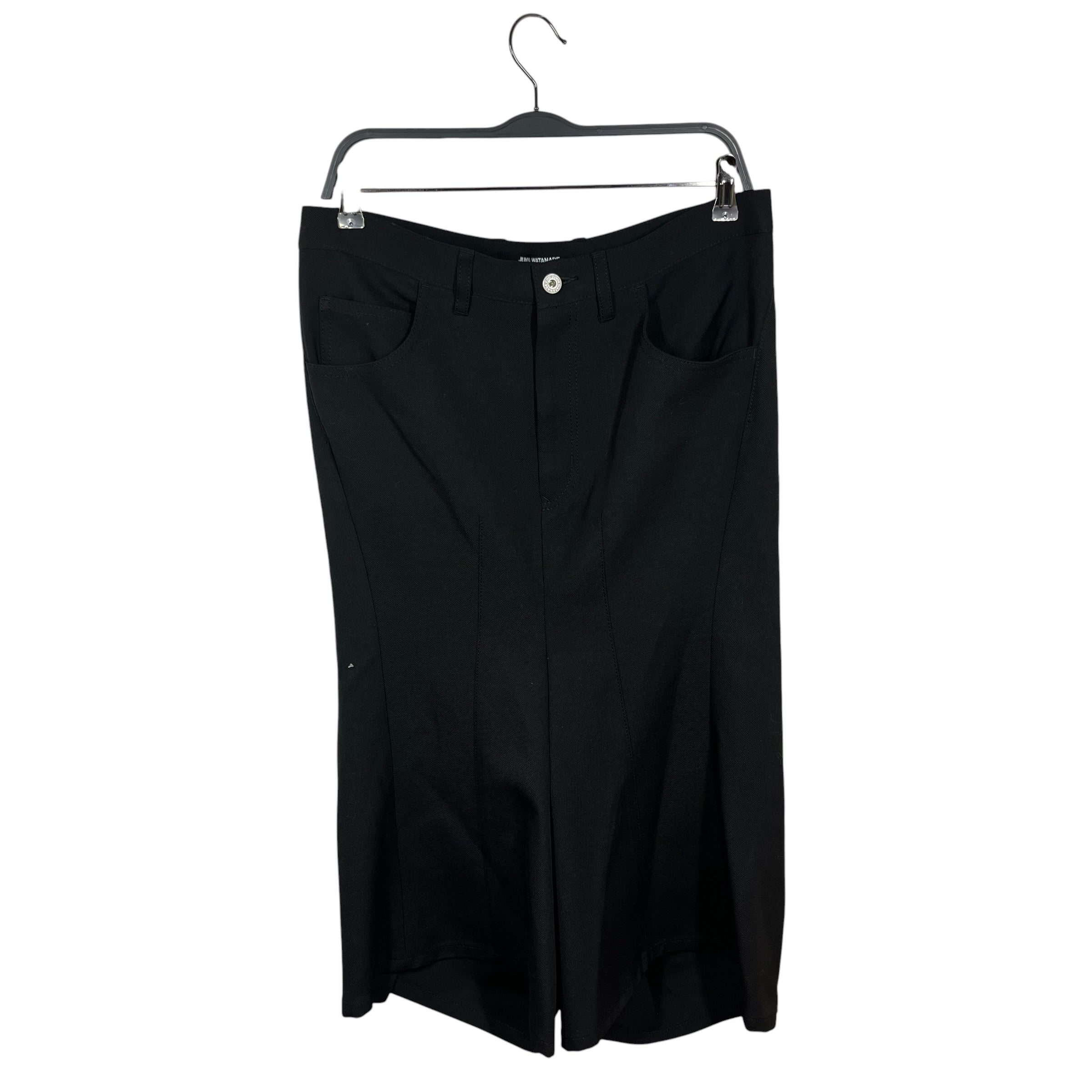 JUNYA WATANABE COMME des GARCONS/Shorts/M/Cotton/BLK/Wide Leg Long Shorts view 1